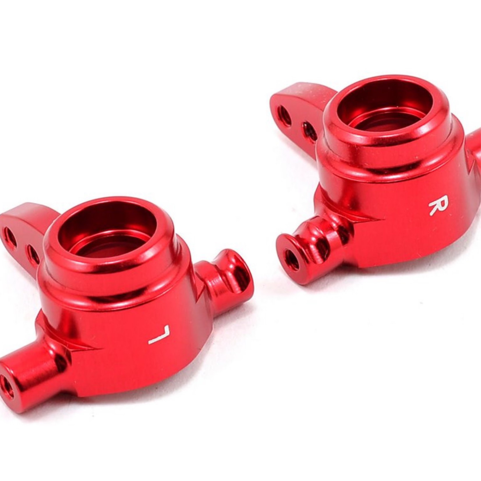 Traxxas #6837R Traxxas Aluminum Steering Block Set (Red) (2)