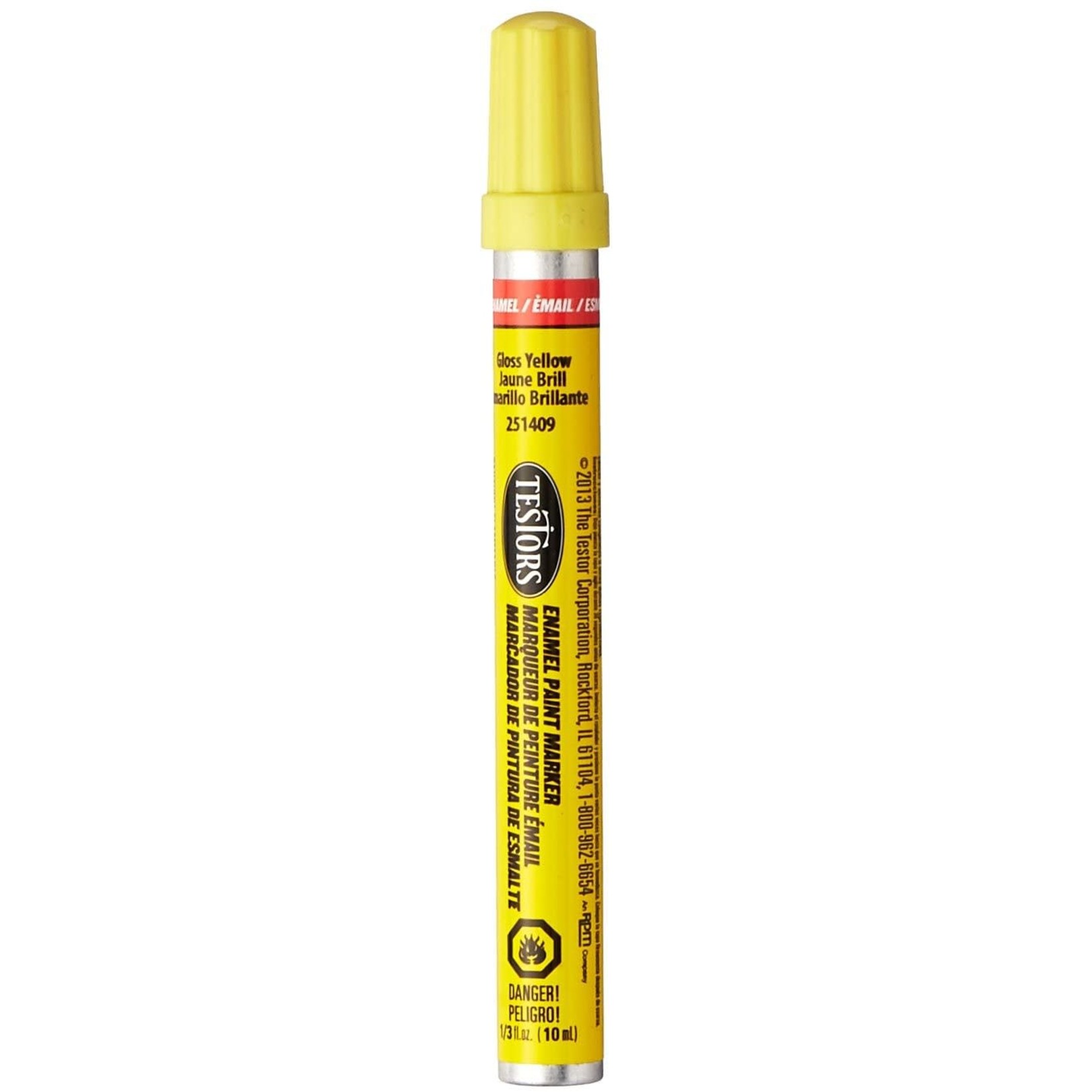 Testors Testors Gloss Enamel Paint Marker (Yellow) (10ml) #251409