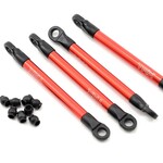 Traxxas #7118X Traxxas Aluminum Push Rods (Red) (4)