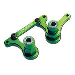 Traxxas Traxxas Aluminum Steering Bellcrank Set w/Bearings (Green) #3743G