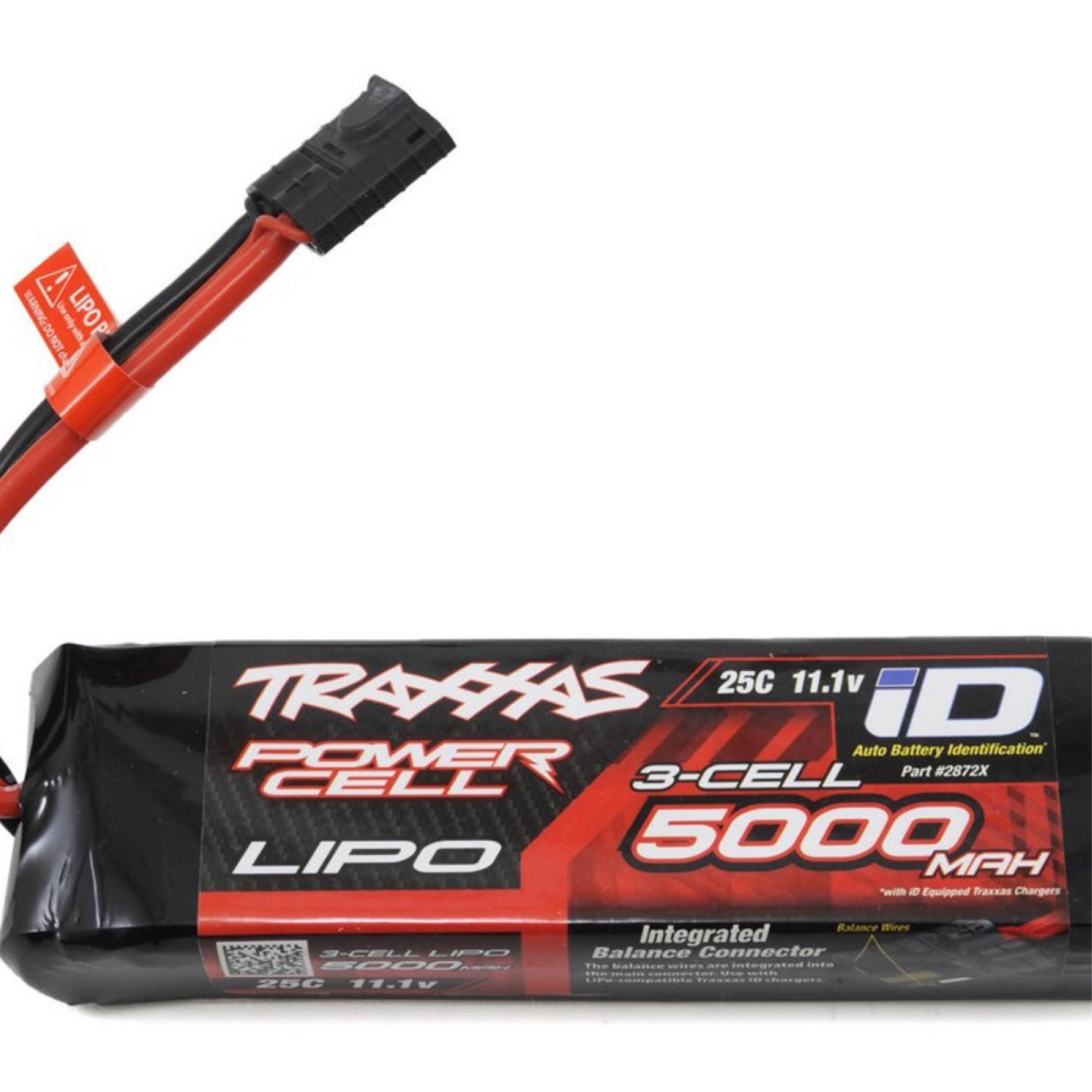 Traxxas Traxxas 3S "Power Cell" 25C LiPo Battery w/iD Traxxas Connector (11.1V/5000mAh) #2872X