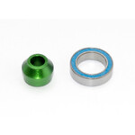 Traxxas #6893G Traxxas Aluminum Slipper Shaft Bearing Adapter w/Bearing (Green)