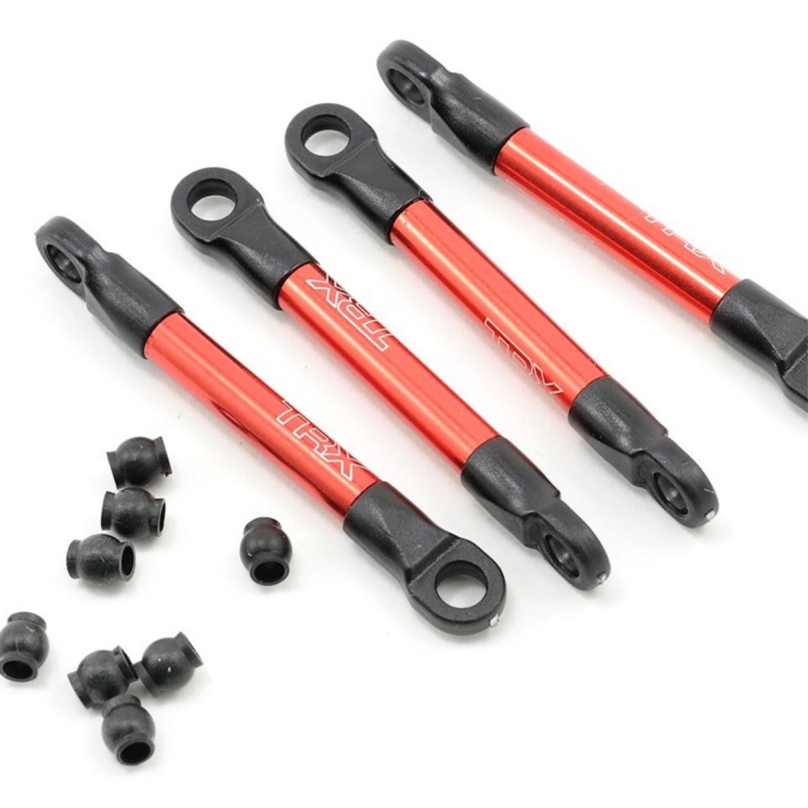 Traxxas #7018X Traxxas Aluminum Push Rod Set (Red) (4)
