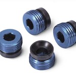 Traxxas #4934X Traxxas Aluminum Pivot Ball Cap (Blue) (4) (EMX,TMX.15,2.5)