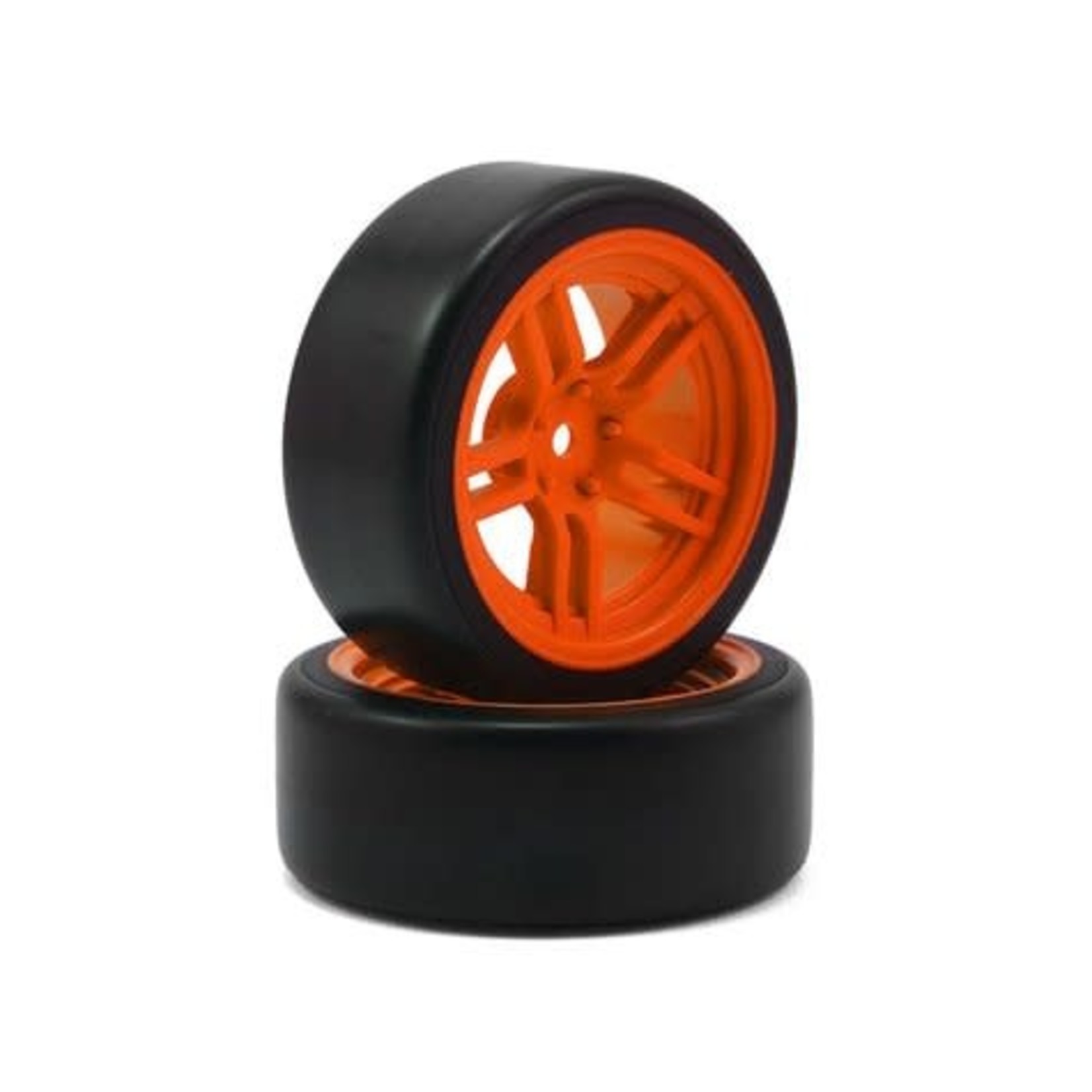 Traxxas #8376A Traxxas 4-Tec 2.0 1.9" Front Pre-Mounted Drift Tires (Orange)