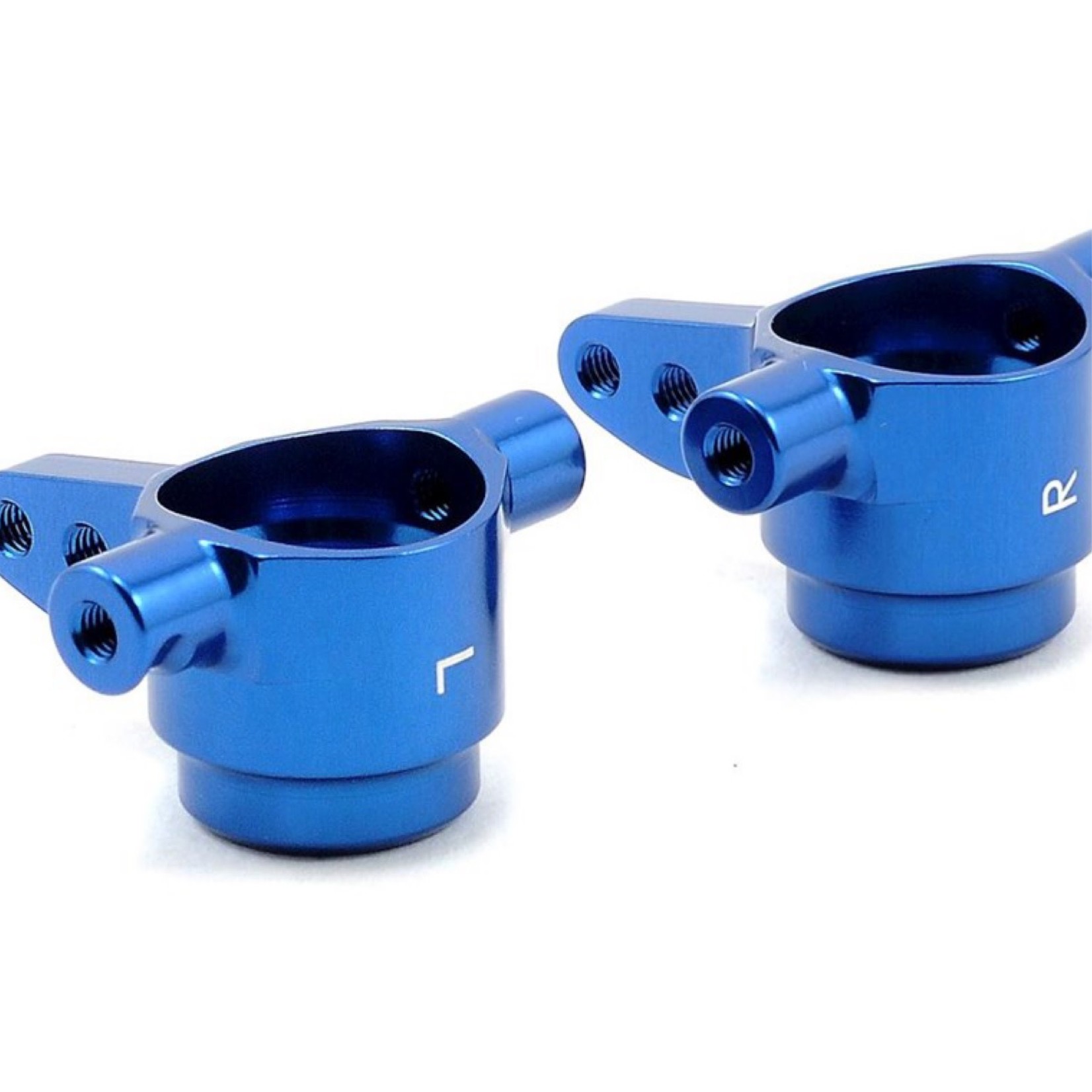 Traxxas Aluminum Steering Block Set (Blue) (2) Traxxas Aluminum Steering Block Set (Blue) (2)