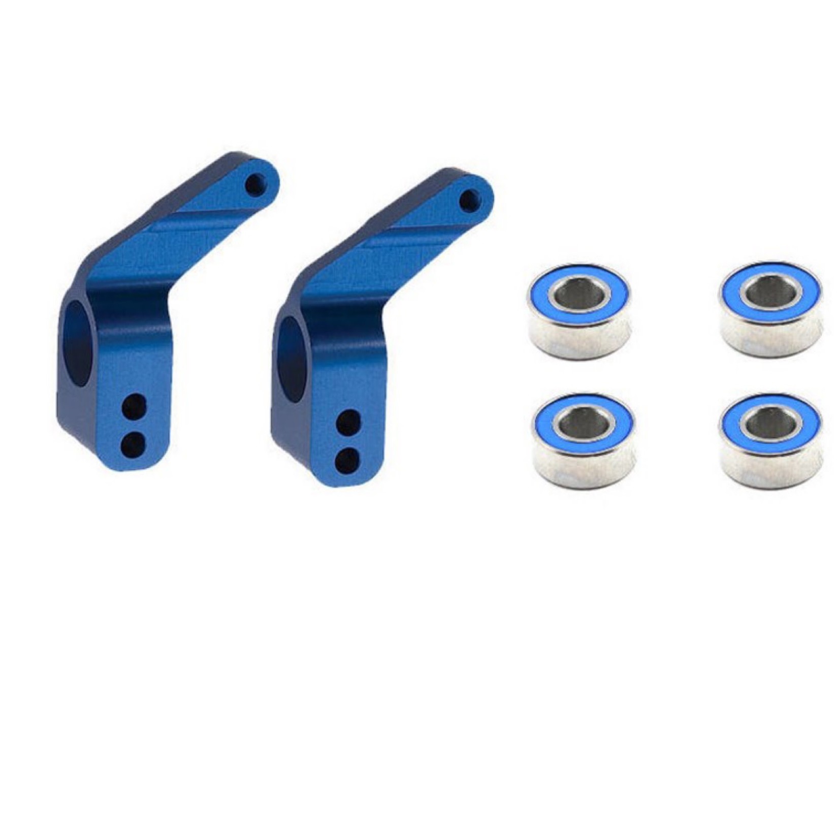 Traxxas #3652A Traxxas Aluminum Stub Axle Carrier (Blue) (2)