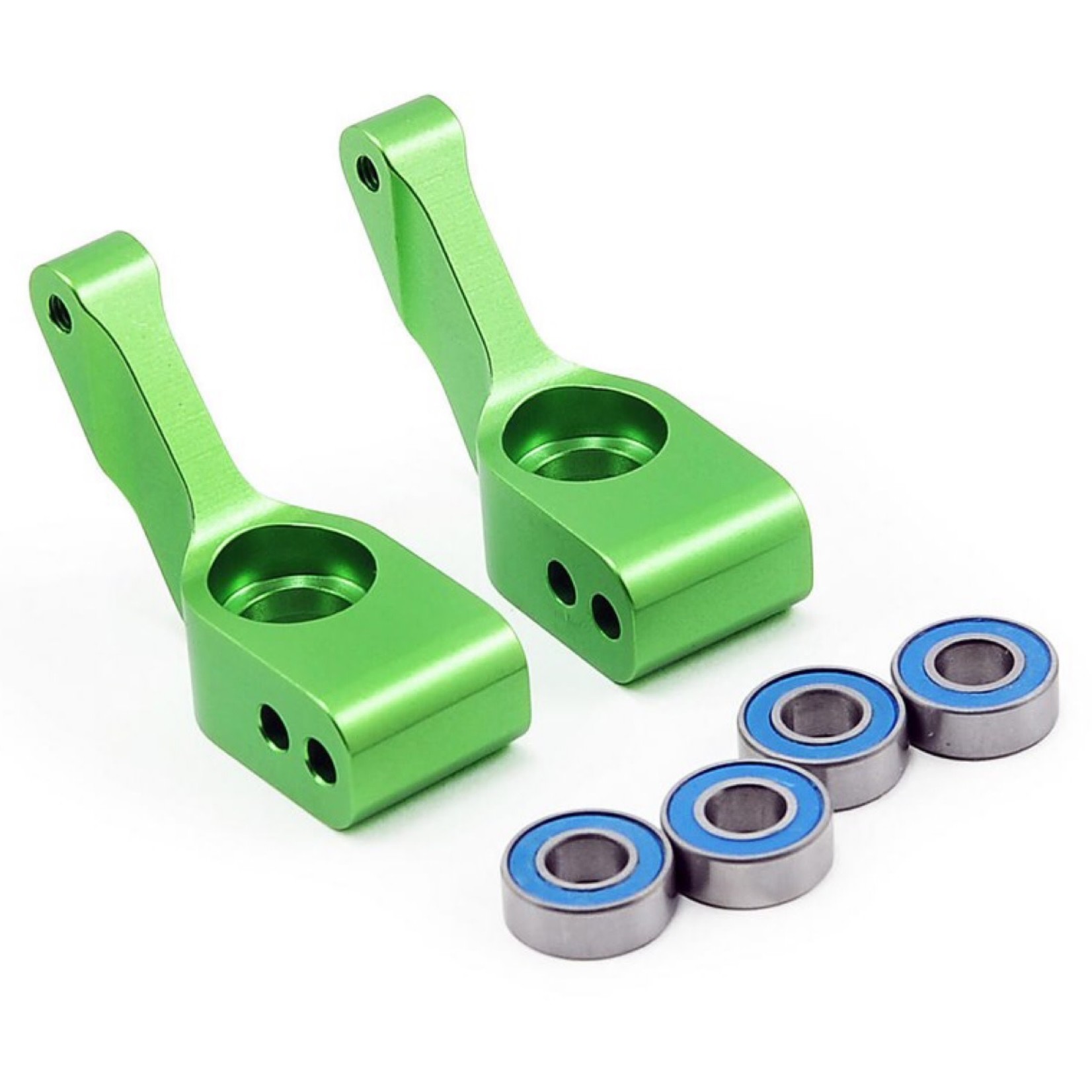 Traxxas #3652G Traxxas Aluminum Stub Axle Carriers (Green) (2)