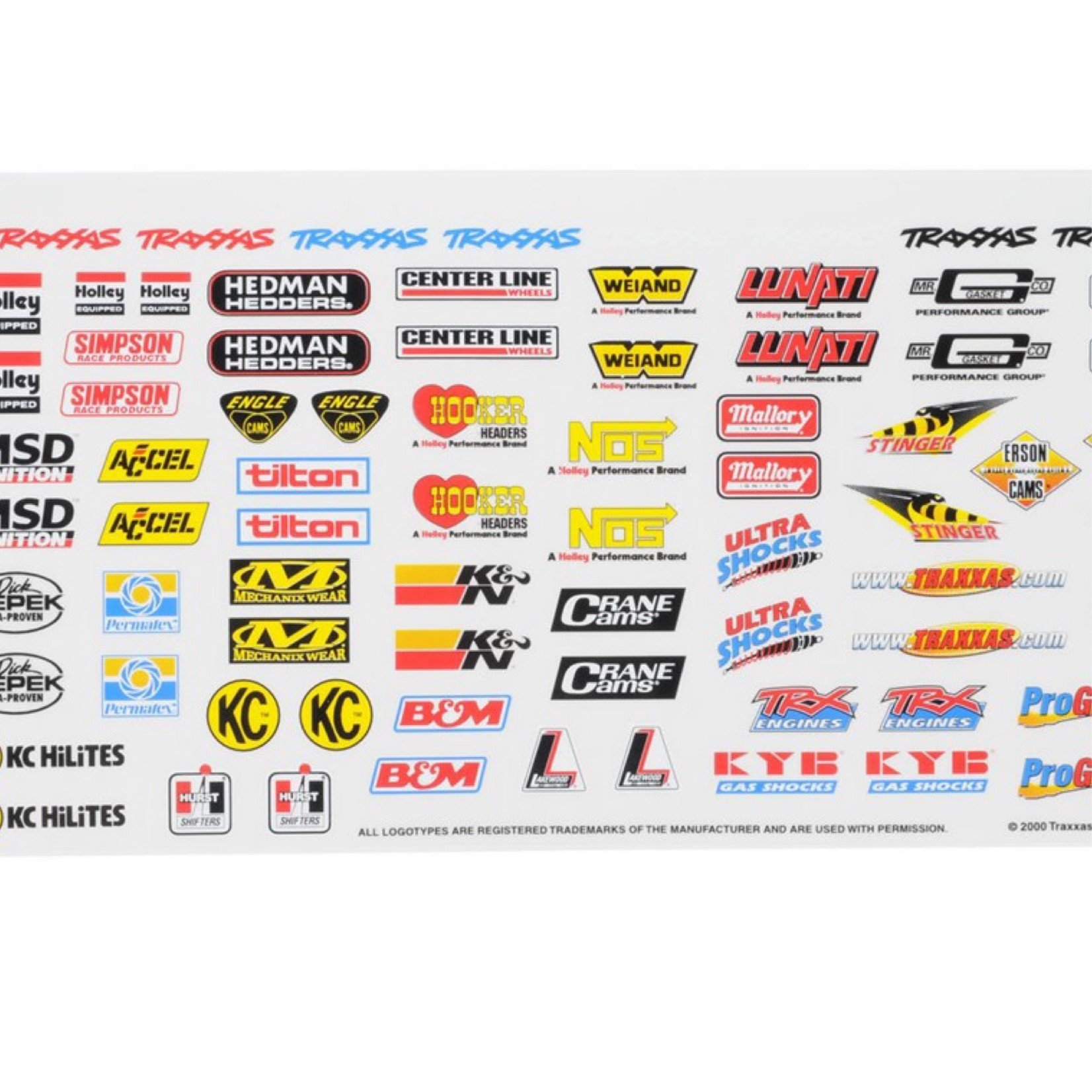 Traxxas Traxxas Racing Sponsors Decal Sheet #2514