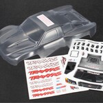 Traxxas Traxxas Body, 1/16th Slash (clear, requires painting)/ grille, lights decal sheet #7012R