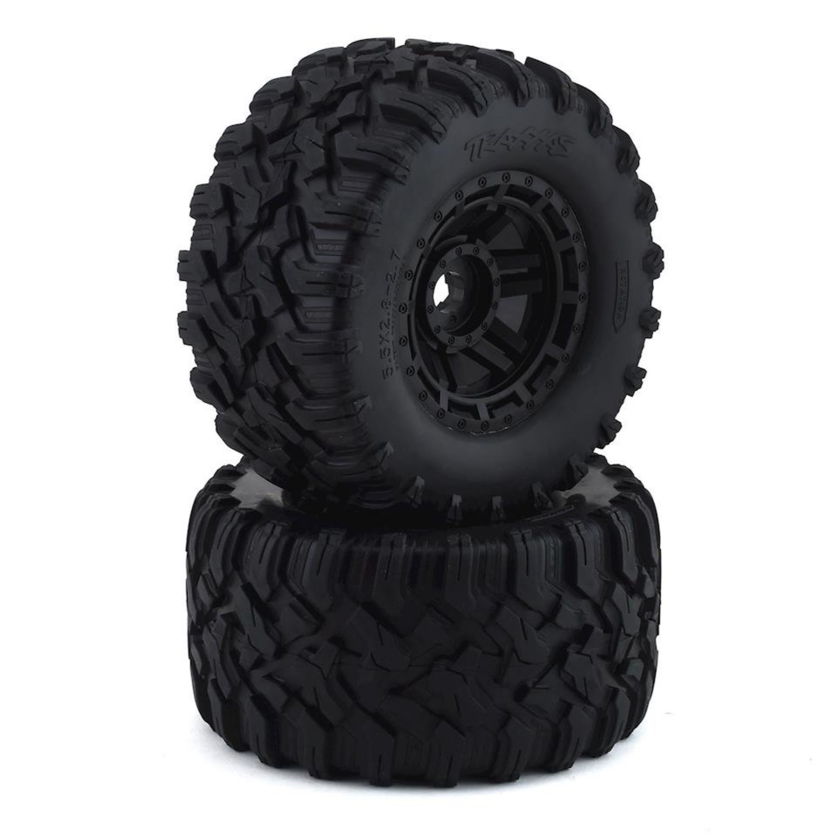 Traxxas #8972  Traxxas Maxx 2.8" All-Terrain Pre-Mounted Tires (2) (Black)