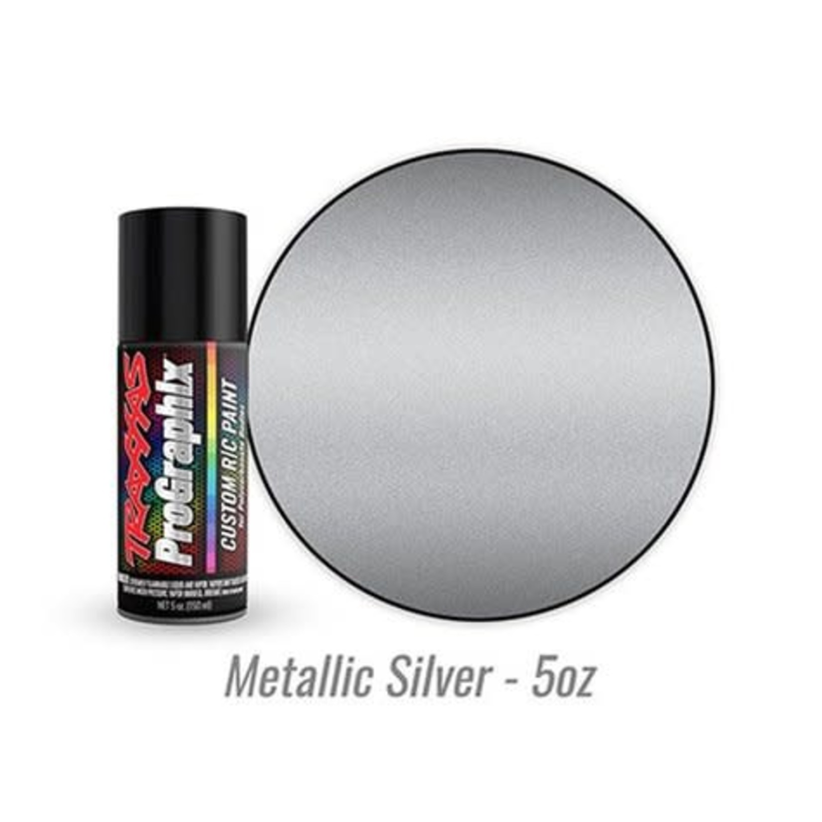 Traxxas #5073 Traxxas ProGraphix "Metallic Silver" RC Lexan Spray Paint (5oz)