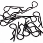 Traxxas #1834A Traxxas Body Clips (Black) (12)