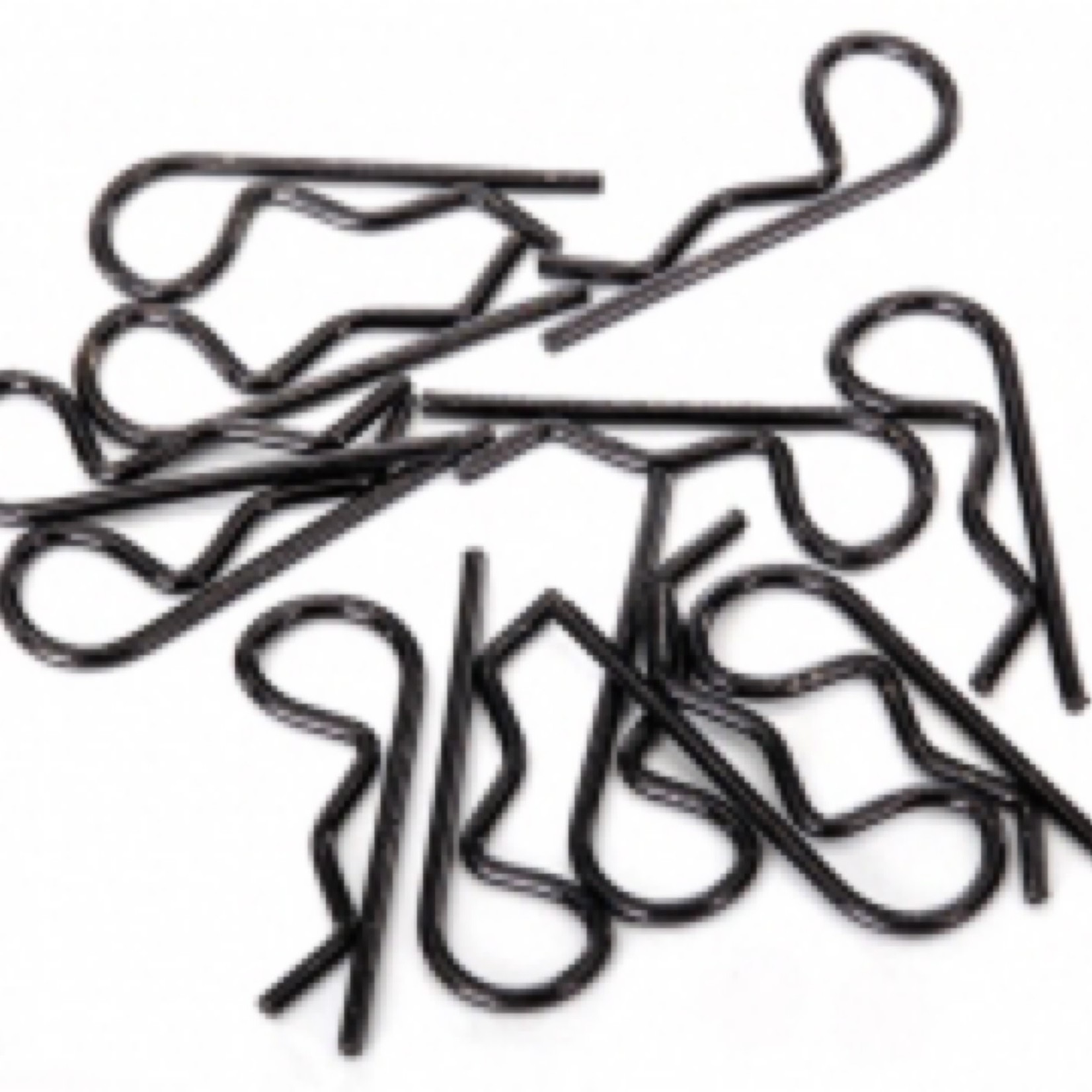 Traxxas #1834A Traxxas Body Clips (Black) (12)