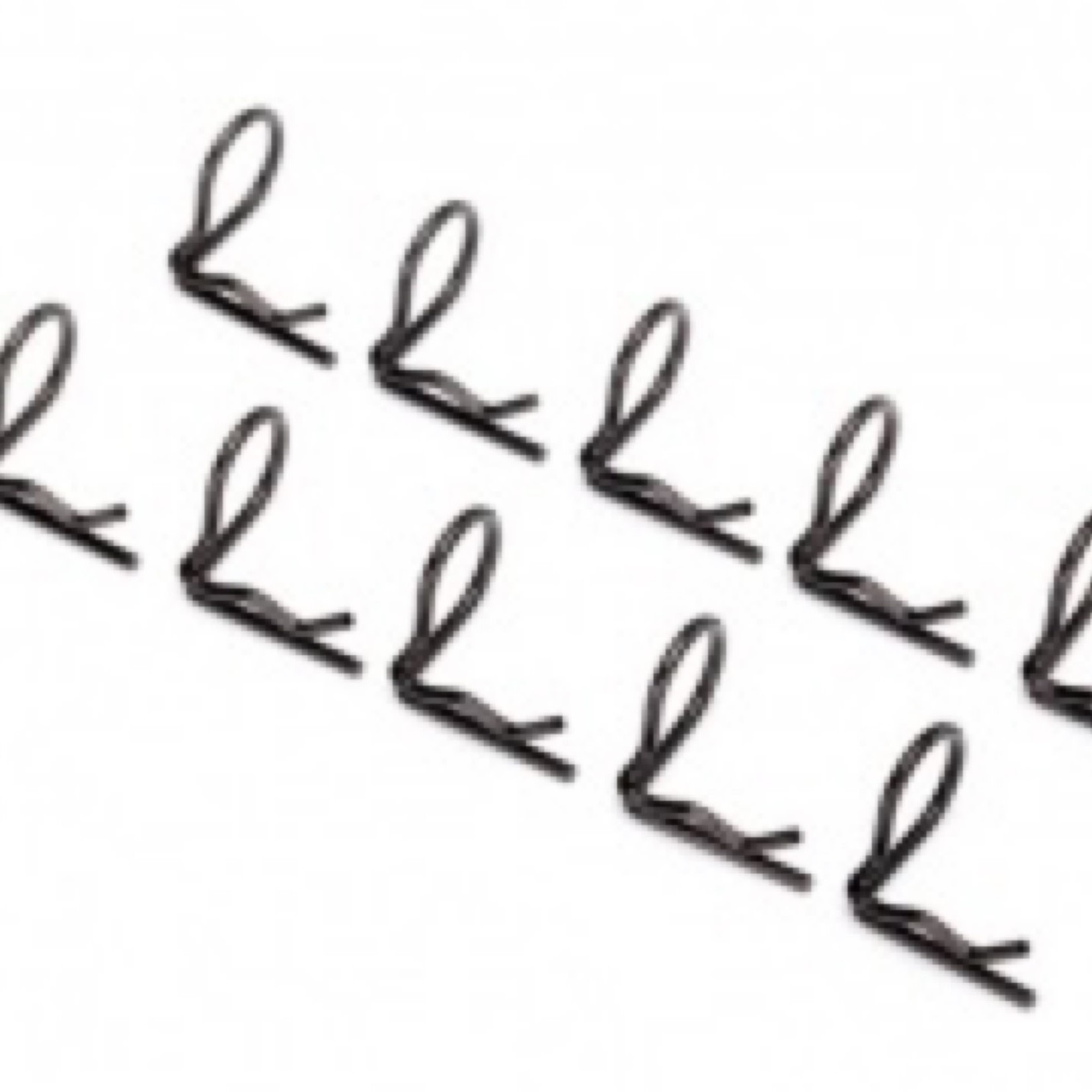 Traxxas #3935A Traxxas Angled Body Clips (90-degrees) (10) (Black)