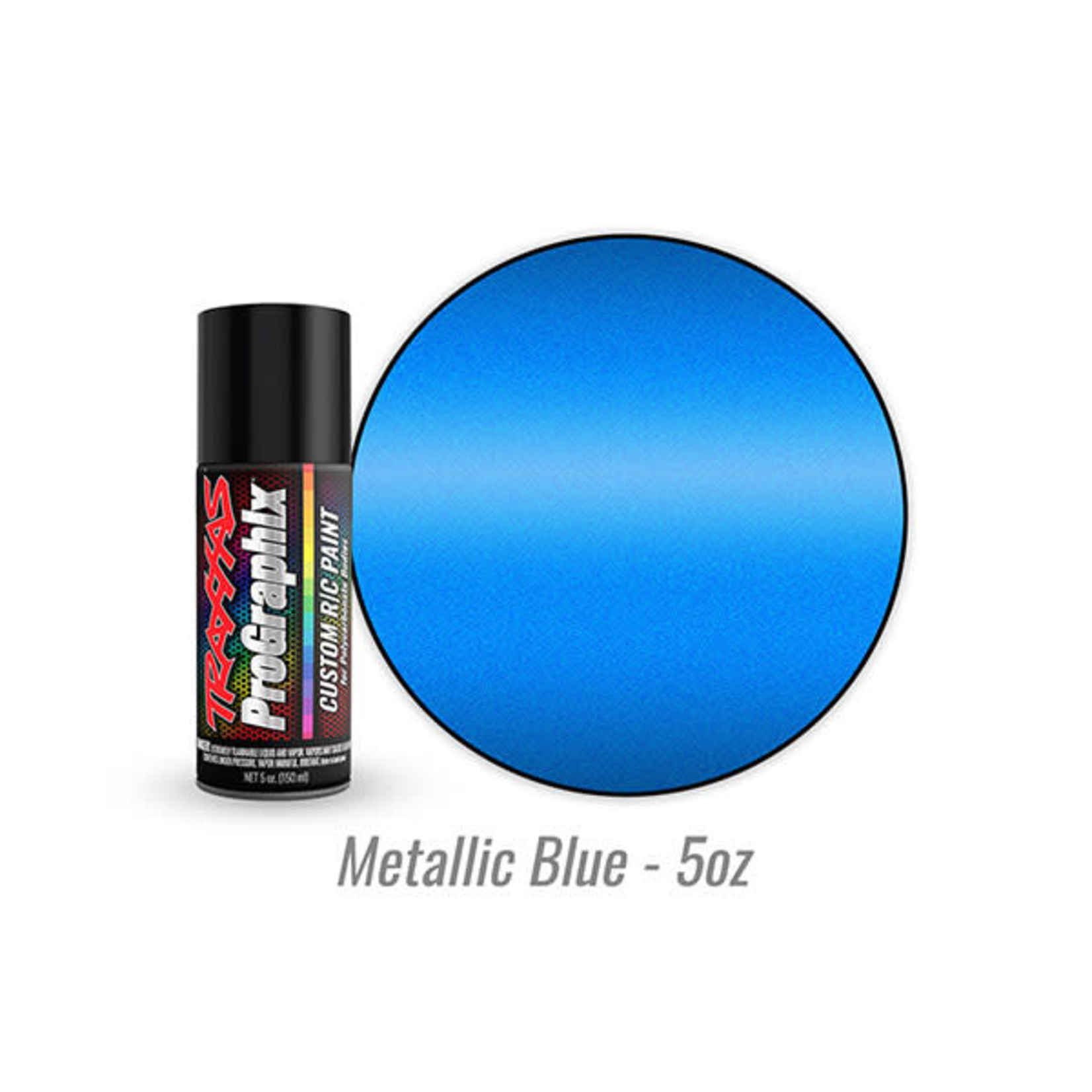 Traxxas #5074 Traxxas ProGraphix Metallic Blue RC Lexan Spray Paint (5oz)