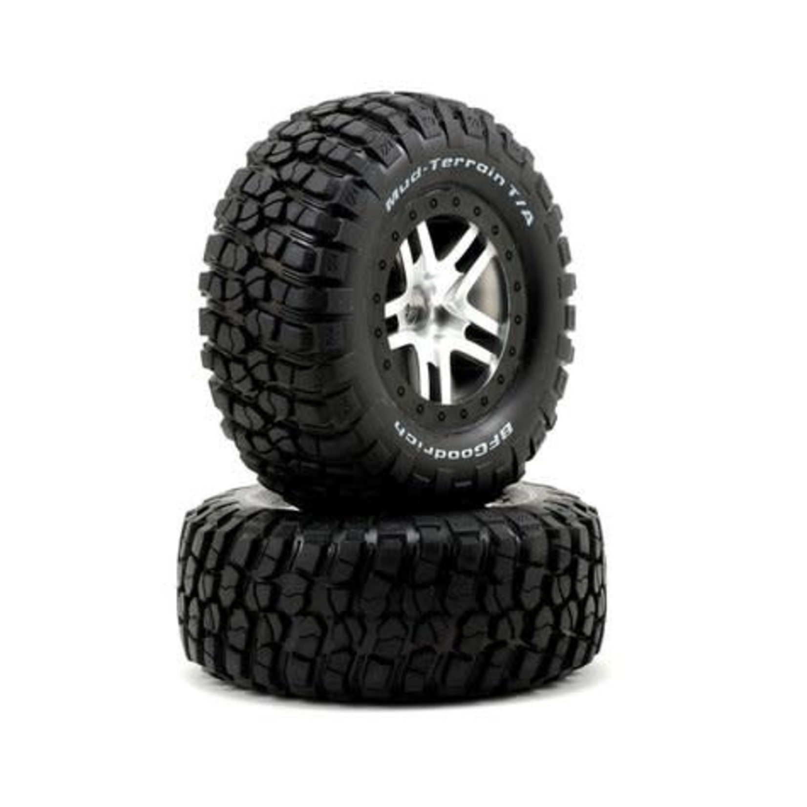 Traxxas Traxxas BFGoodrich Mud TA Front Tire (2) (Satin Chrome) (Standard) w/Split-Spoke Front Wheel #5877