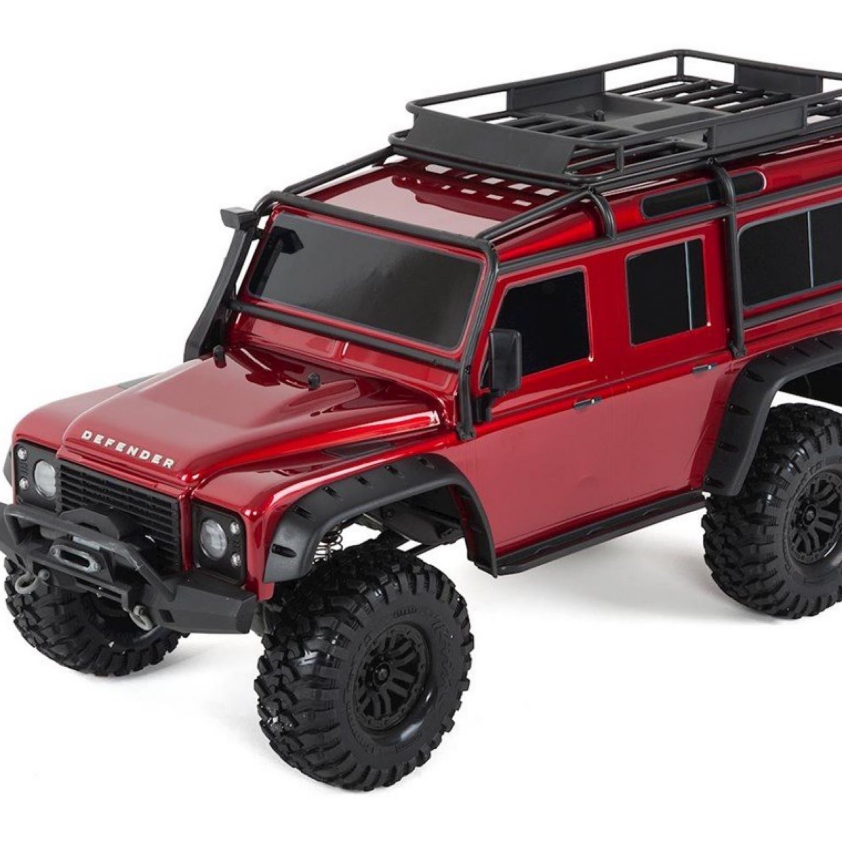 Traxxas #82056-4-RED Traxxas TRX-4 1/10 Scale Trail Rock Crawler w/Land Rover Defender Body (Red) w/XL-5 ESC & TQi 2.4GHz Radio