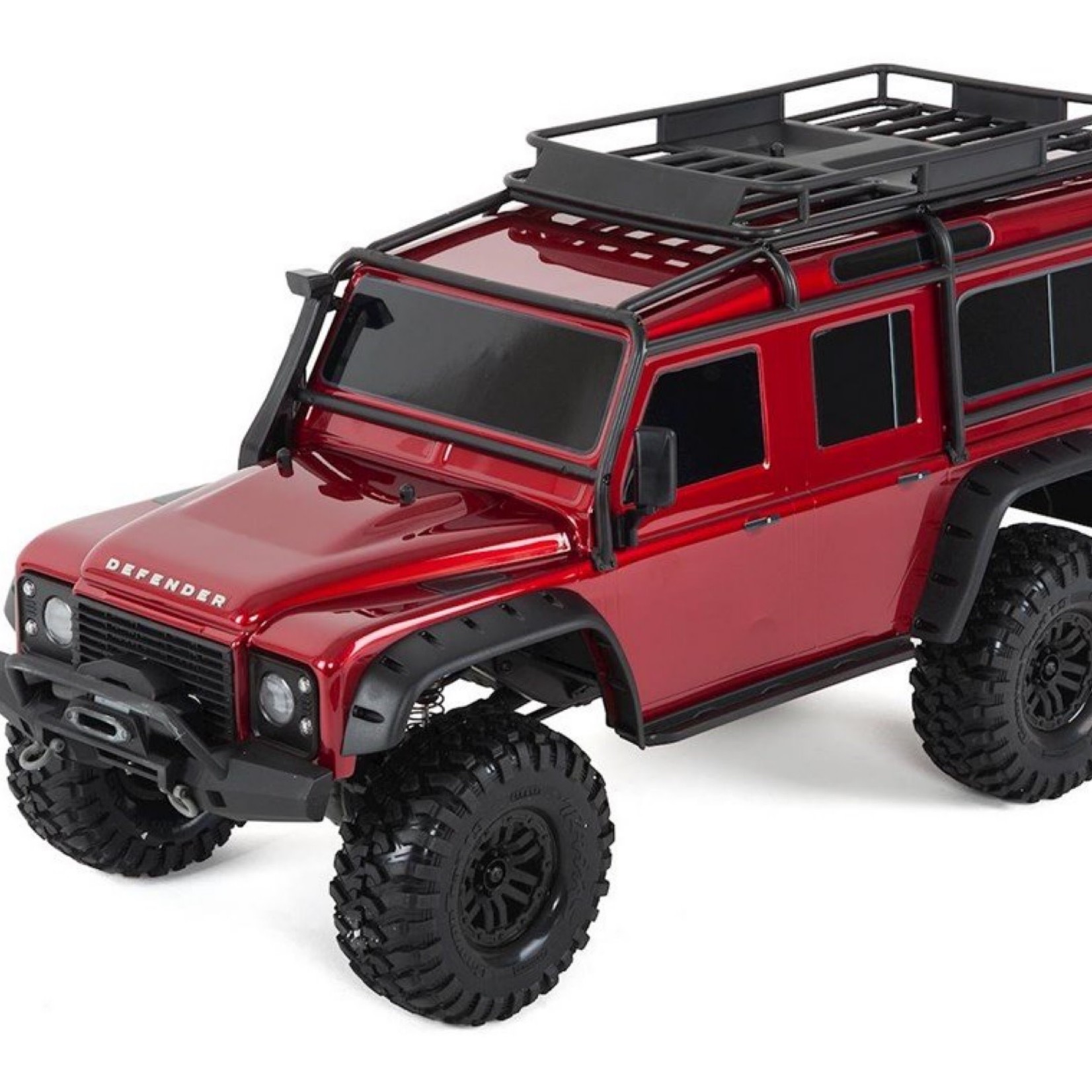 Traxxas Traxxas TRX-4 1/10 Scale Trail Rock Crawler w/Land Rover Defender Body (Red) w/XL-5 ESC & TQi 2.4GHz Radio #82056-4-RED