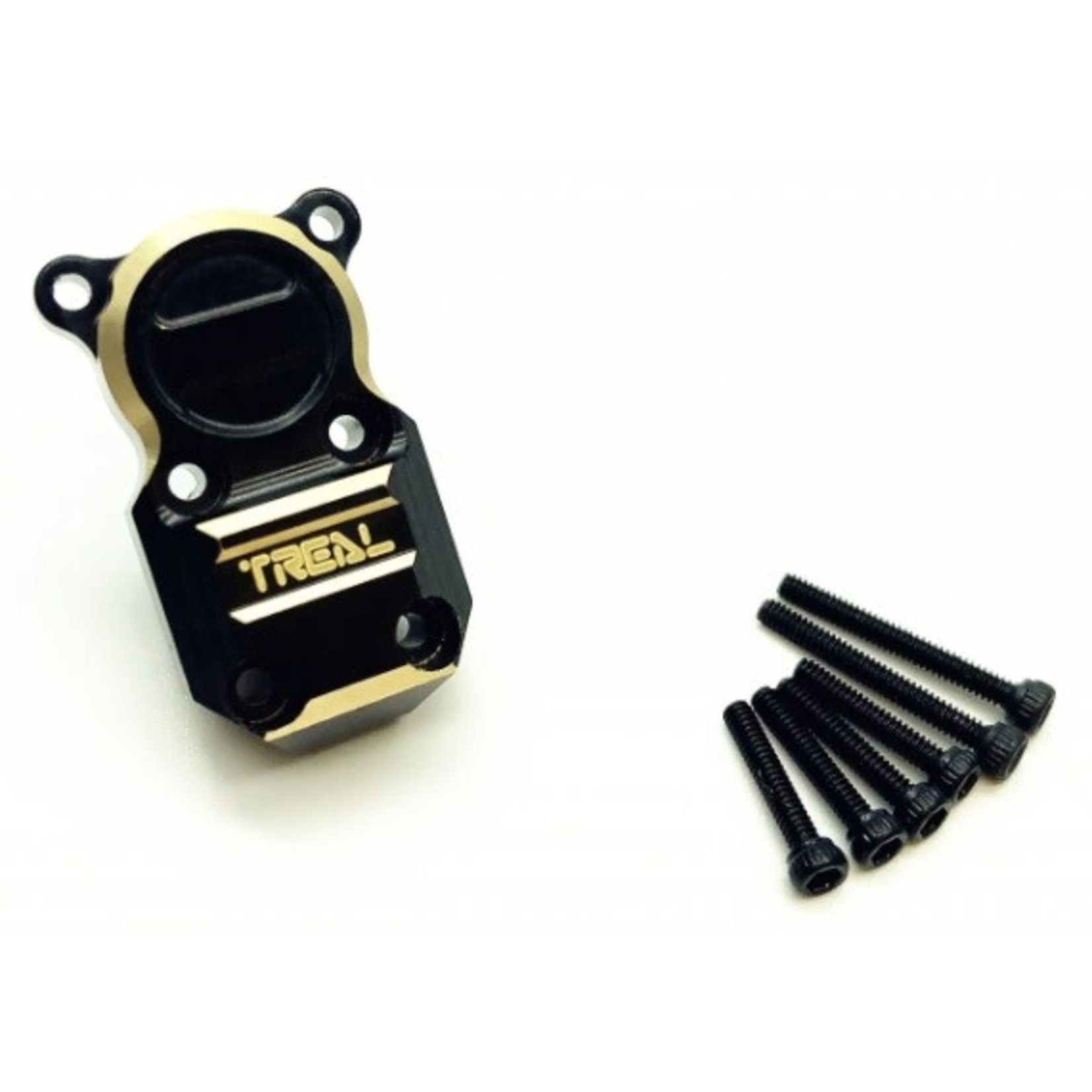 Treal #X002JTICS3 Treal Axial SCX24 90081 Brass Diff Cover(1) Fitting Both Front and Rear Axle - Black