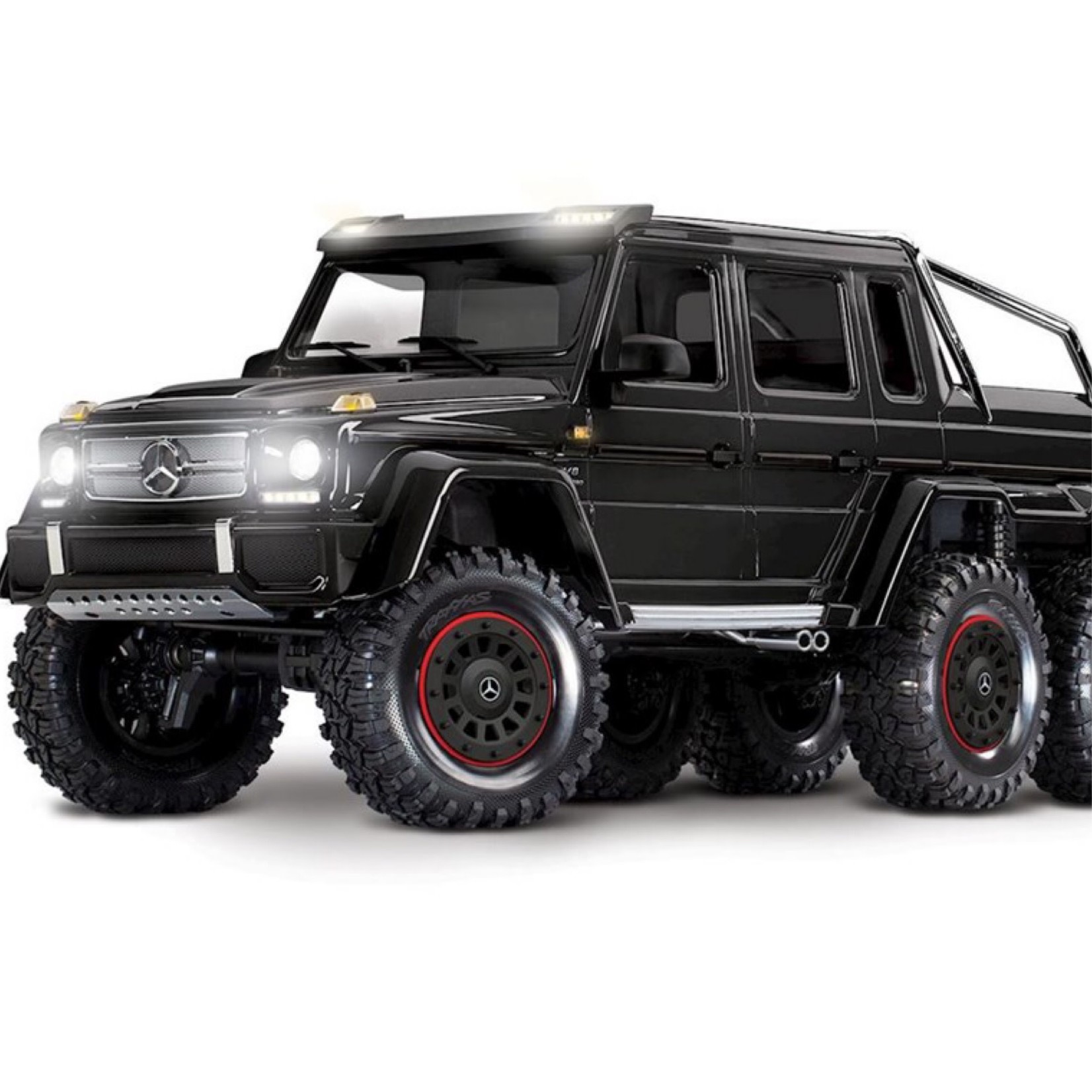 Traxxas #88096-4-BLK Traxxas TRX-6 1/10 6x6 Trail Crawler Truck w/Mercedes-Benz G 63 AMG Body (Black) w/TQi 2.4GHz Radio