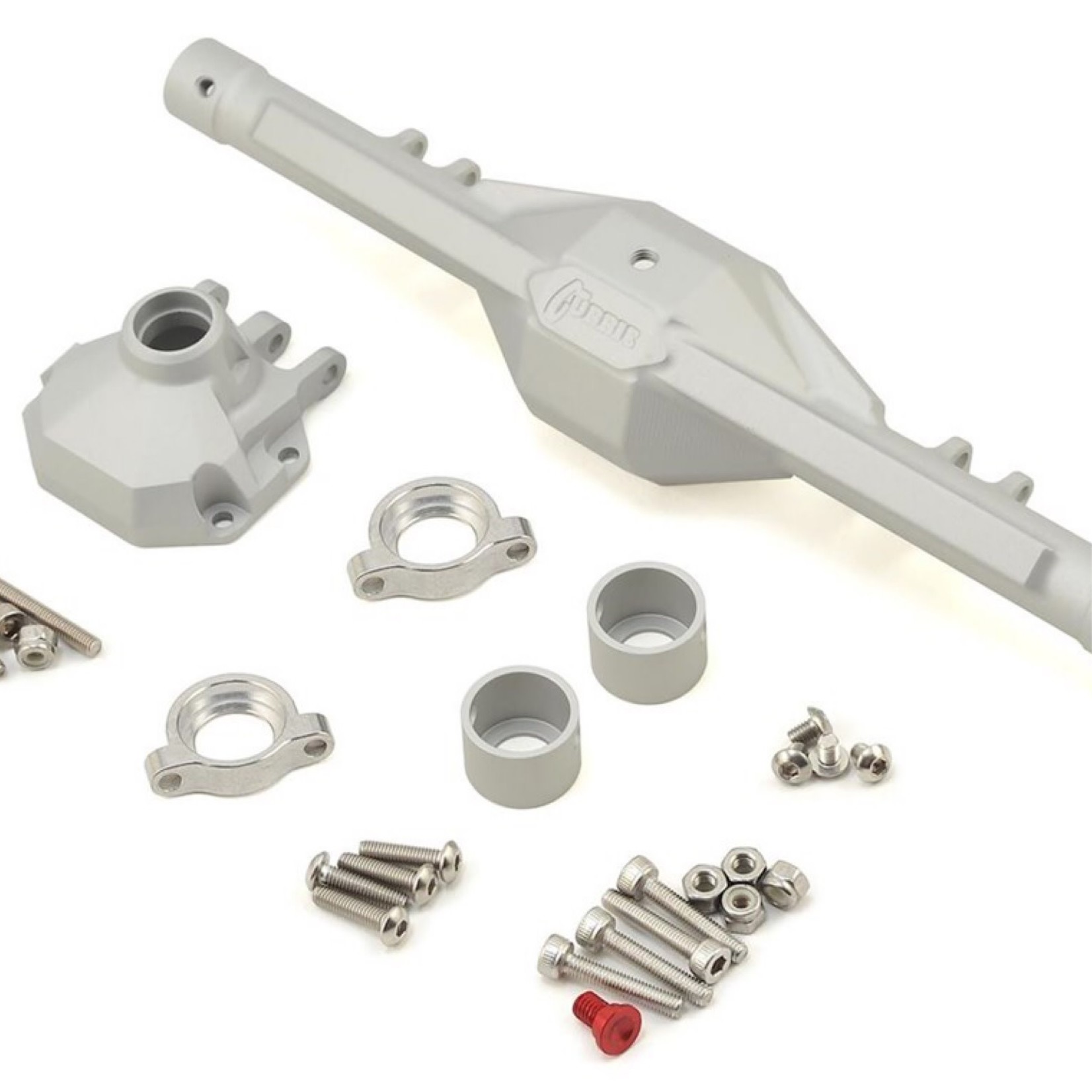 Vanquish Products #VPS07853 Vanquish Products Currie F9 SCX10 II Rear Axle (Silver)