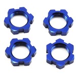 Traxxas #7758 Traxxas Sledge/X-Maxx/E-Revo VXL 17mm Splined Wheel Nut (Blue) (4)