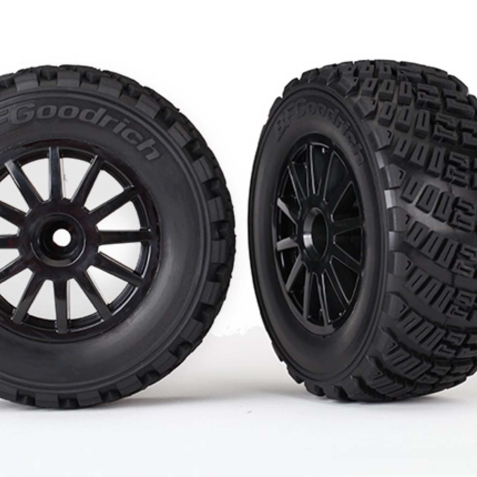 Traxxas #7473T Traxxas Rally Pre-Mounted Tires w/Rally Wheels (Black) (2)