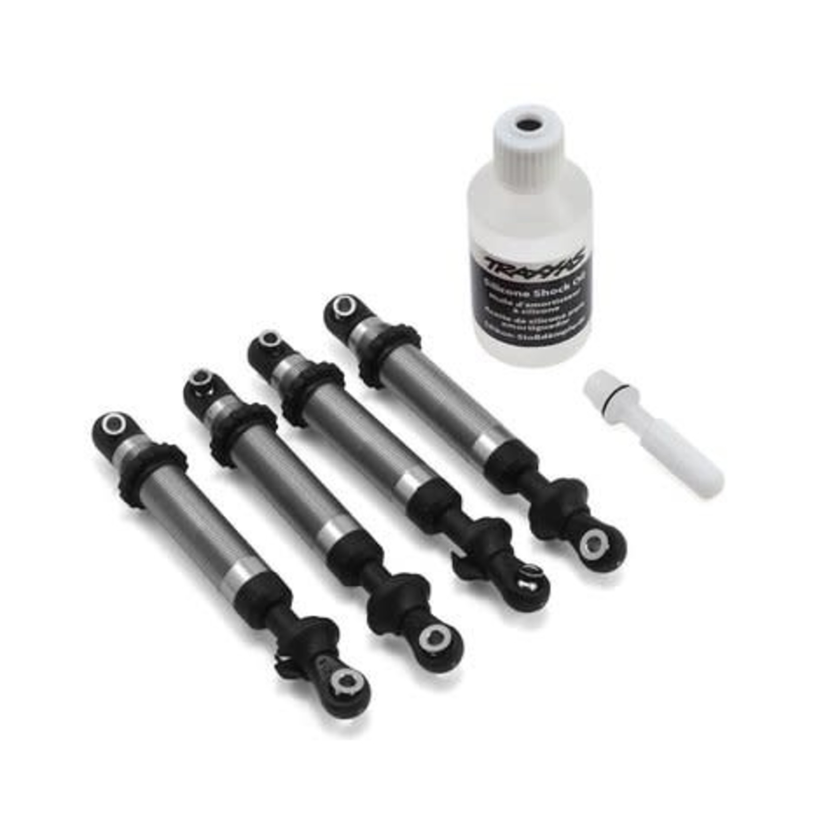 Traxxas #8160 Traxxas TRX-4 GTS Aluminum Long Arm Shocks (Silver) (4)