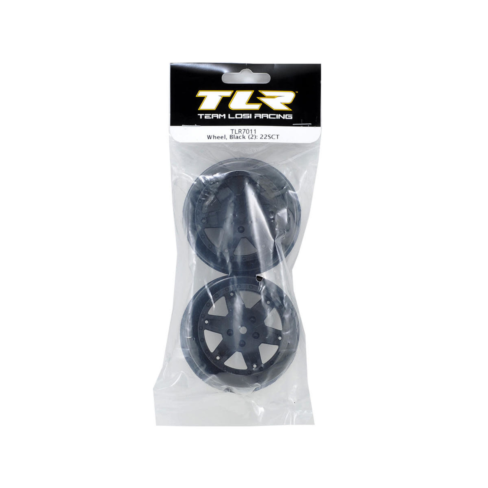 TLR Team Losi Racing 12mm Hex Short Course Wheels (Black) (2) (22SCT/TEN-SCTE) #TLR7011