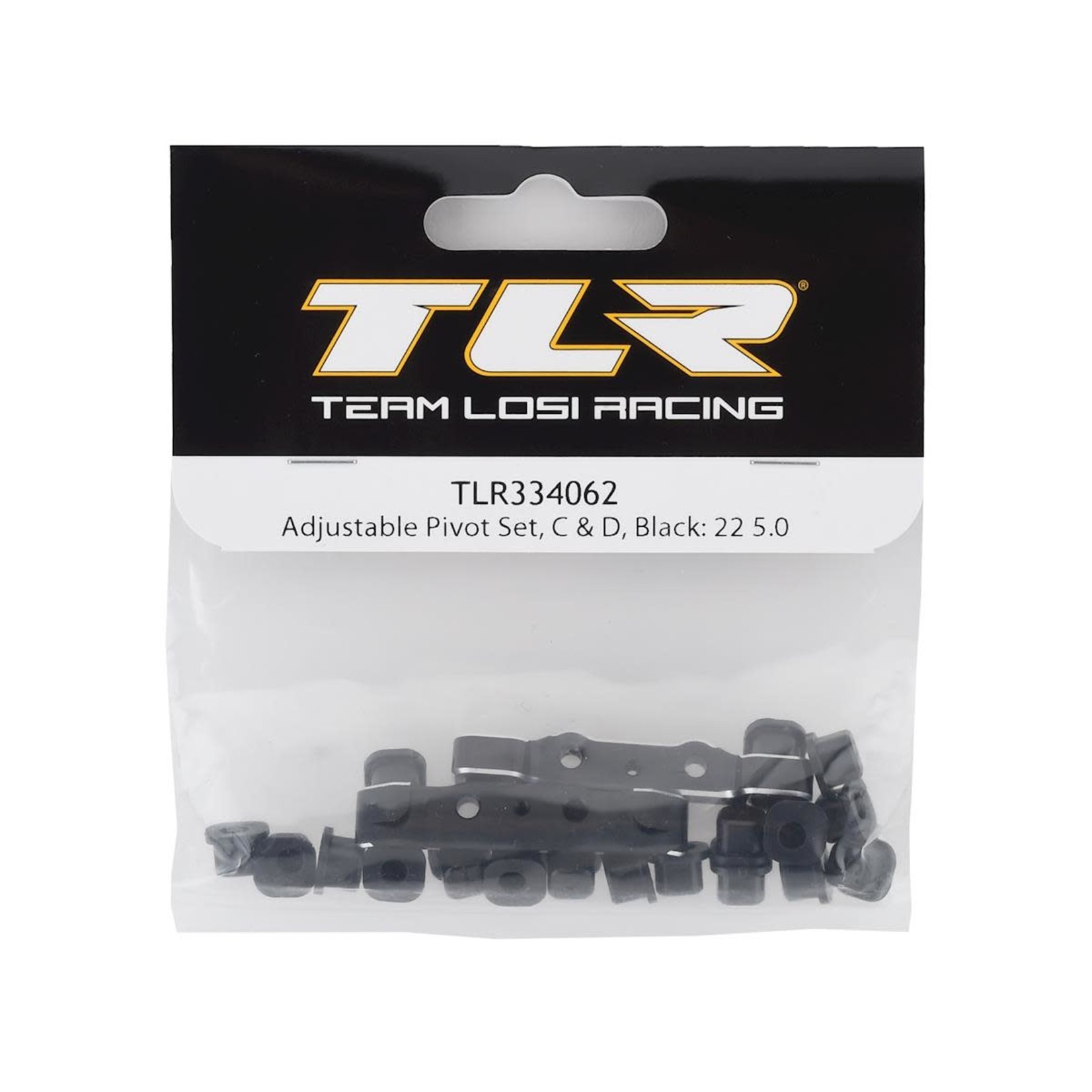 TLR #TLR334062  Team Losi Racing 22 5.0 Adjustable "C & D" Pivot Set (Black)