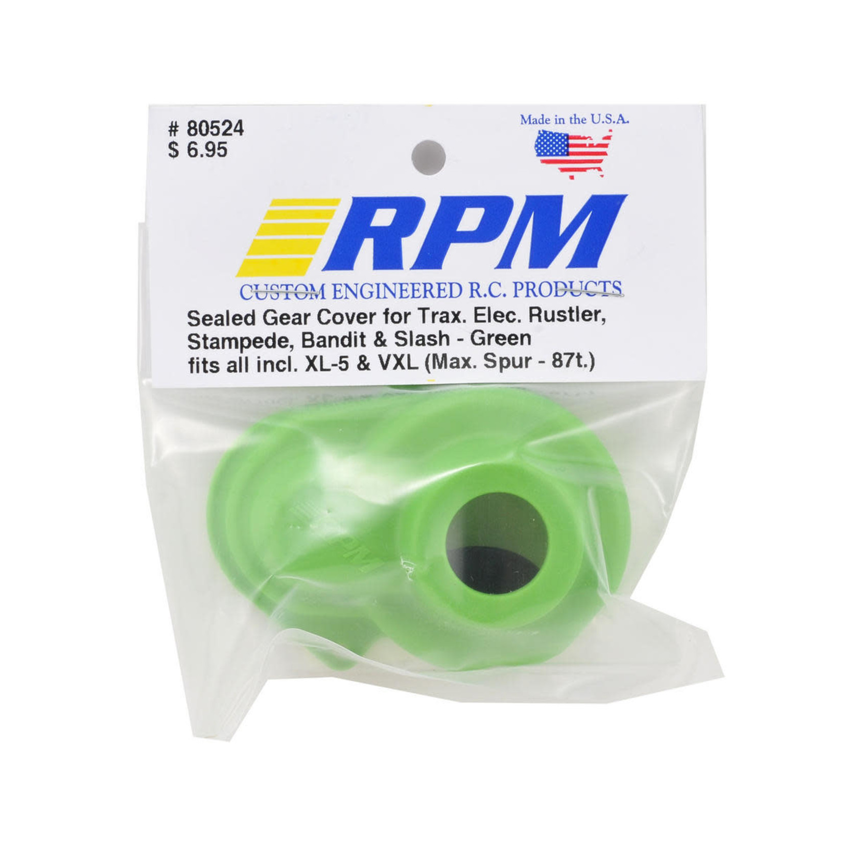 RPM RPM Traxxas Gear Cover (Green) (XL-5/VXL) # 80524