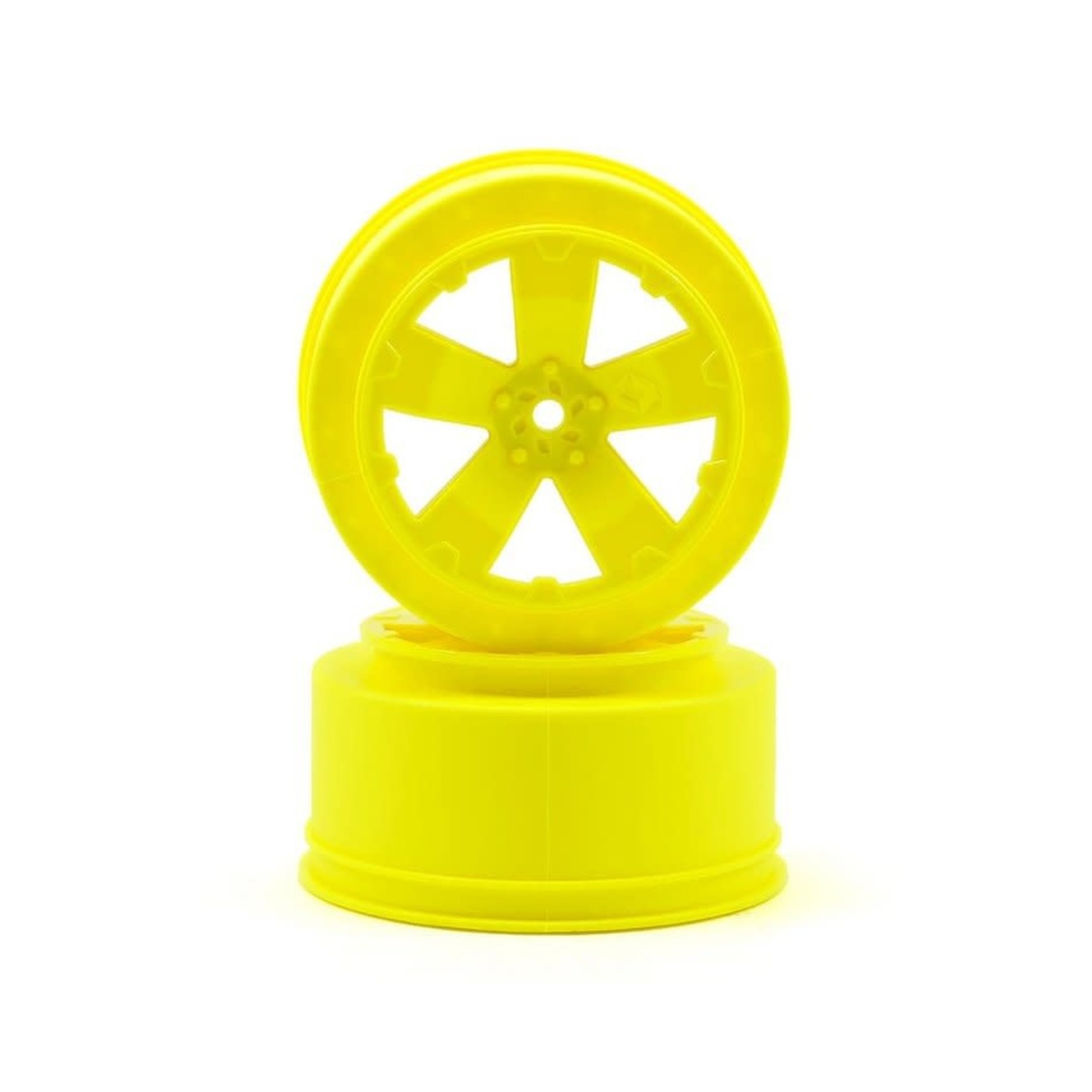 Avid RC Avid RC 12mm Hex "Sabertooth" Short Course Wheels (Yellow) (2) (22SCT/TEN-SCTE) #AV1101-Y
