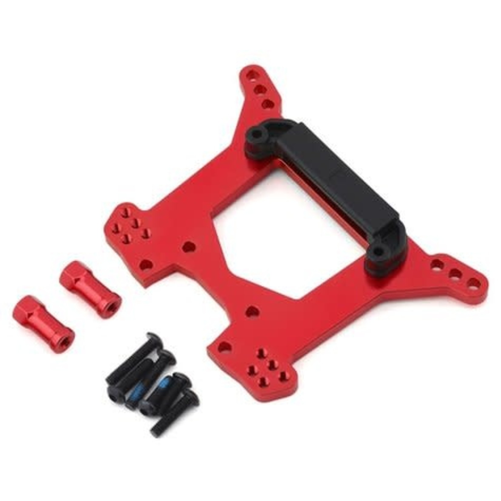 Traxxas #6738R Traxxas Aluminum Rustler 4X4 Rear Shock Tower (Red)