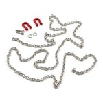 Yeah Racing Yeah Racing 96cm 1/10 Crawler Scale Steel Chain w/Red Shackles # YA-0385