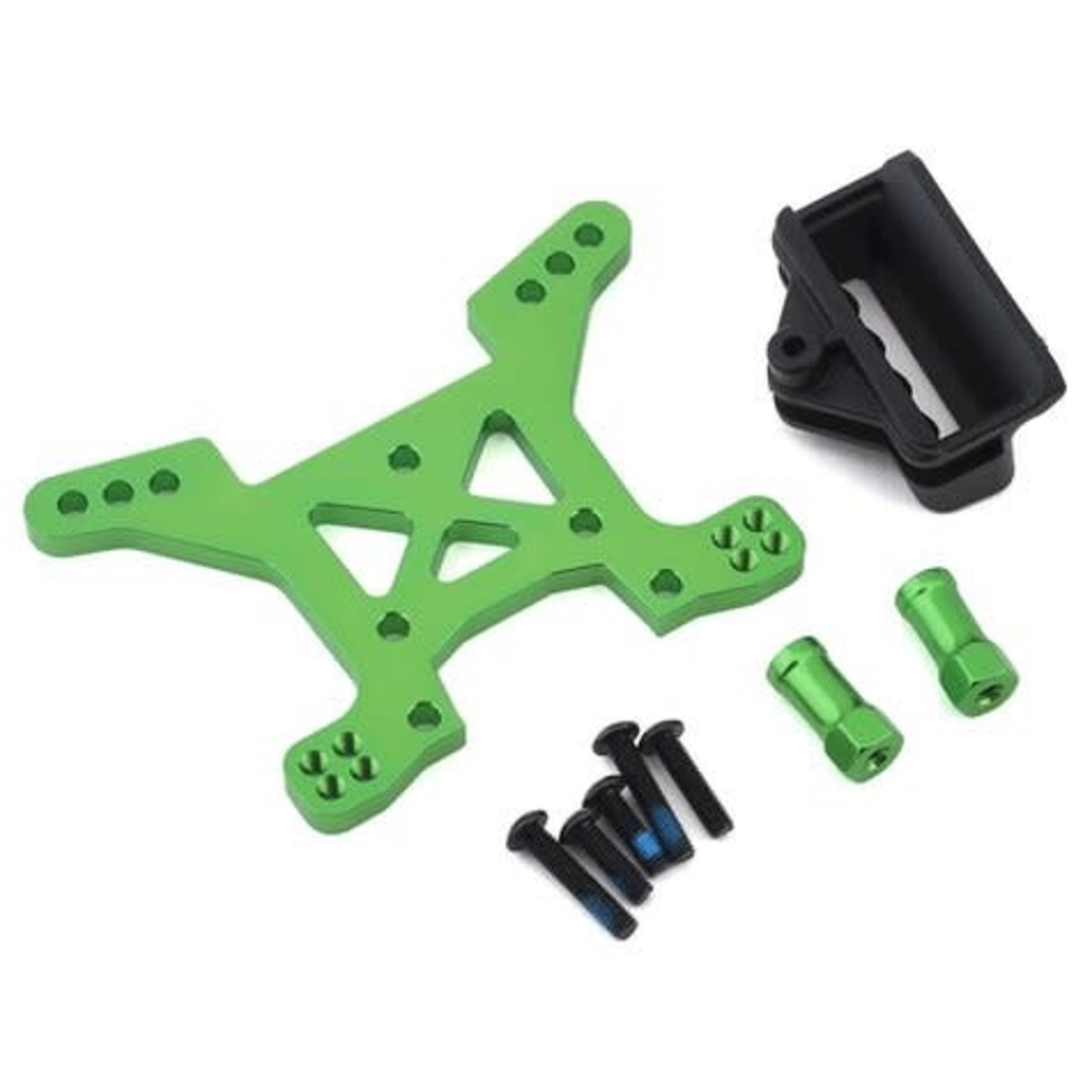 Traxxas #6739G Traxxas Aluminum Rustler 4X4 Front Shock Tower (Green)
