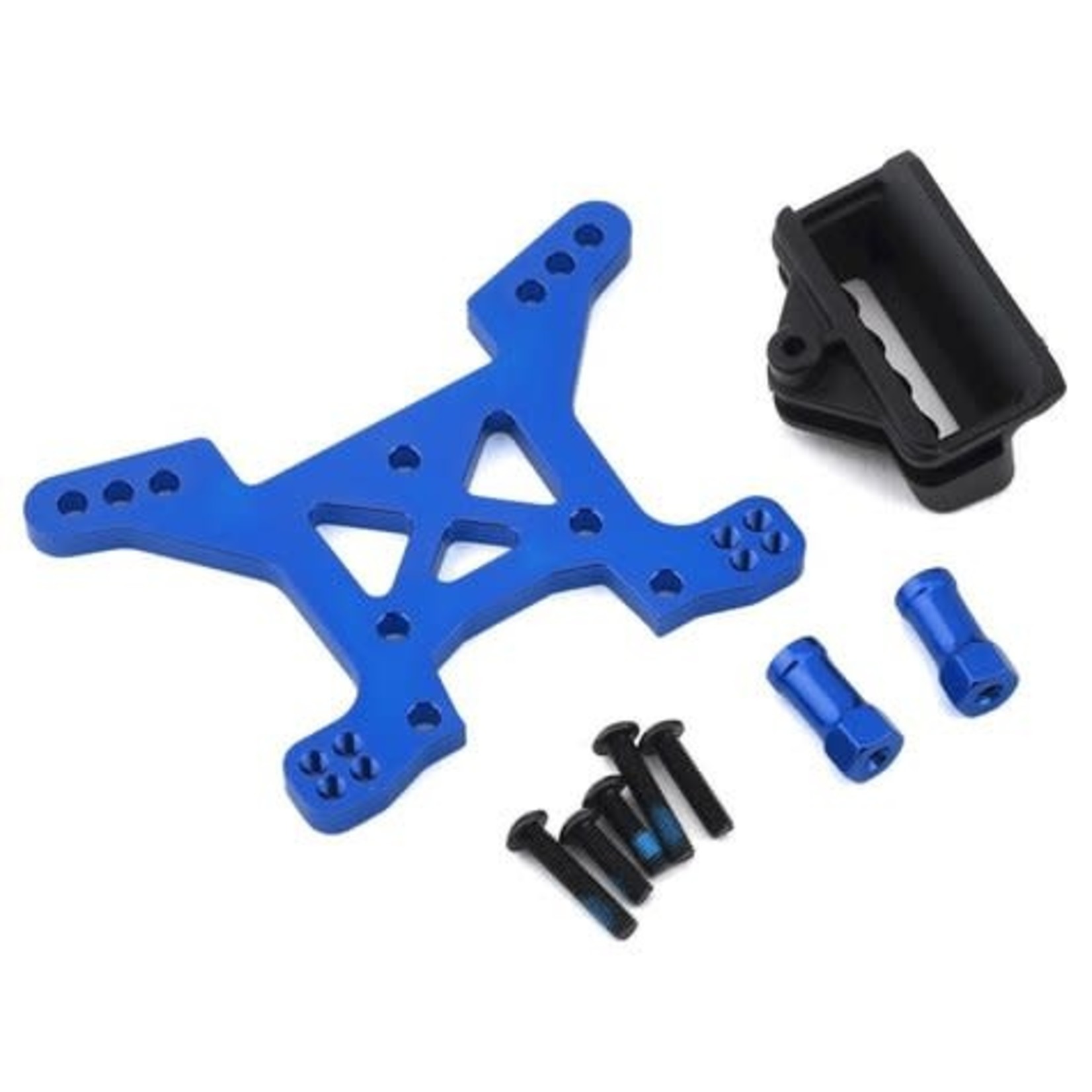 Traxxas #6739X Traxxas Aluminum Rustler 4X4 Front Shock Tower (Blue)