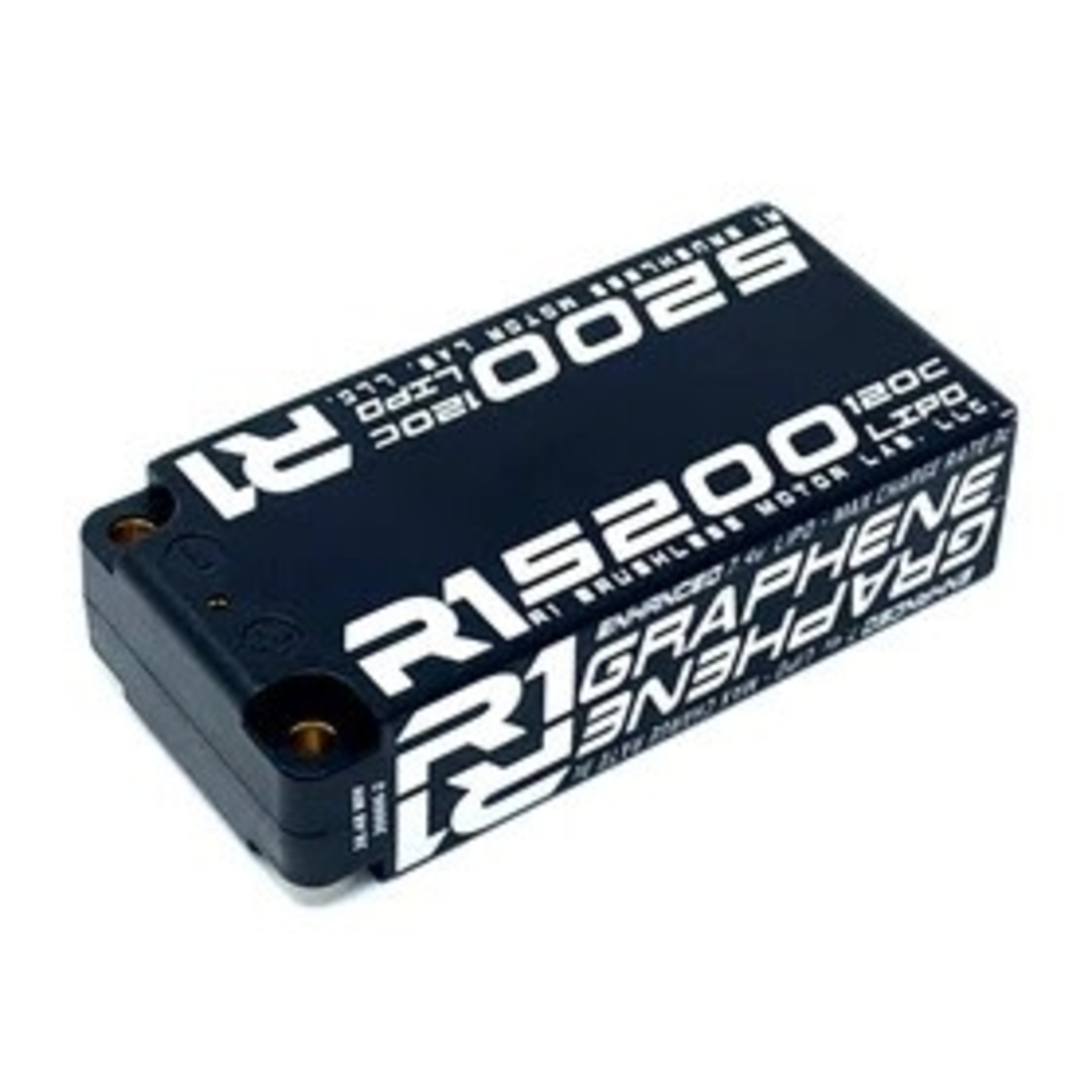 R1 Wurks #030006-2 R1 Wurks 5200mAh 120C 7.4V 2S LiPo Enhanced Graphene Shorty Battery