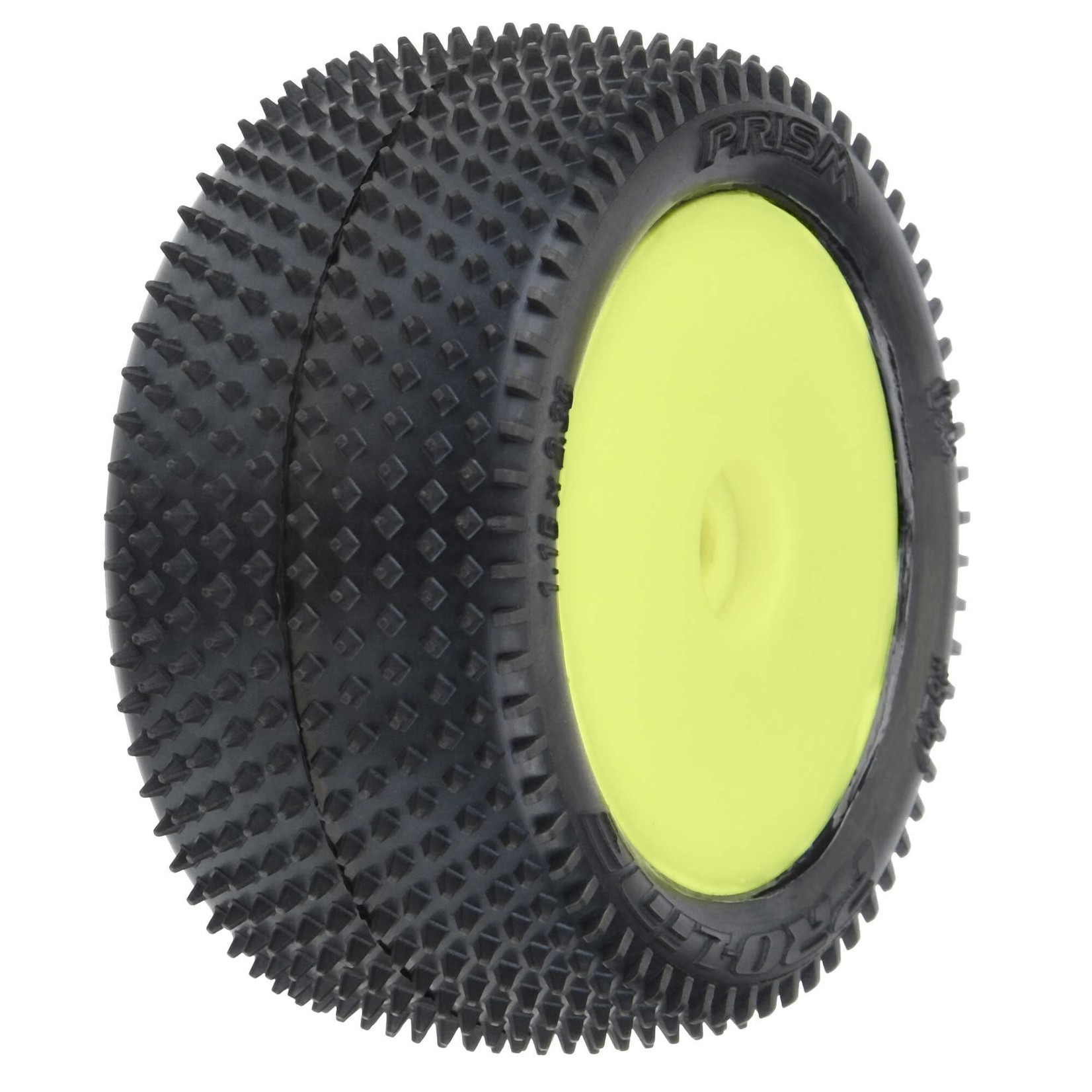 Pro-Line Pro-Line Mini-B Rear Pre-Mounted Prism Carpet Tire (Yellow) (2) (Z3) #8297-12