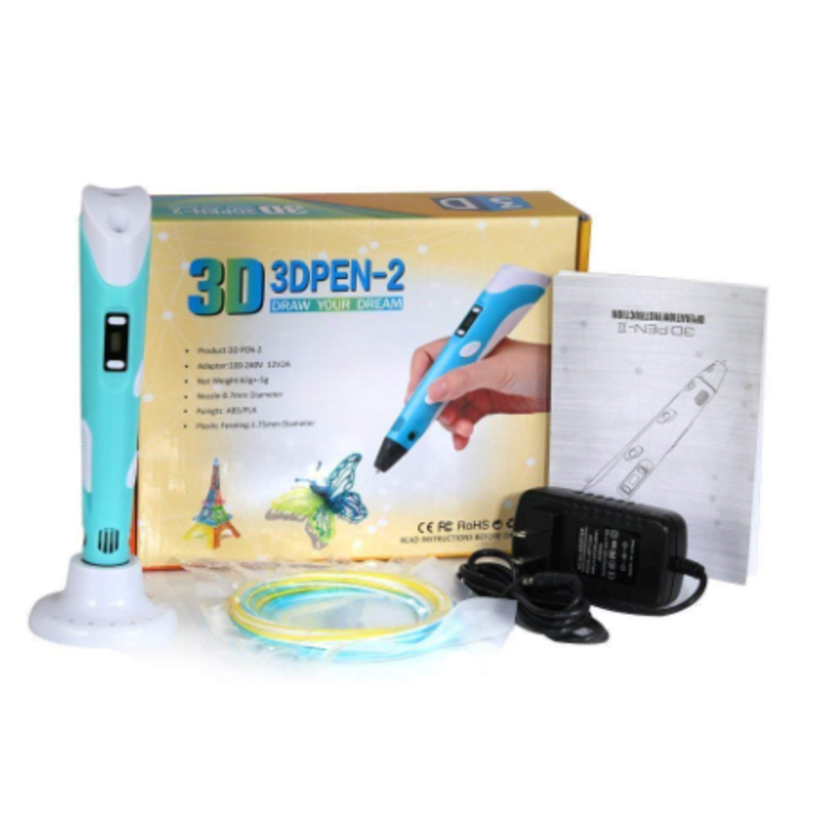 3D-Pen 3D-Pen 3D Pen-2 Draw Your Dream Blue 3D DRAWING PEN #3DPEN-2
