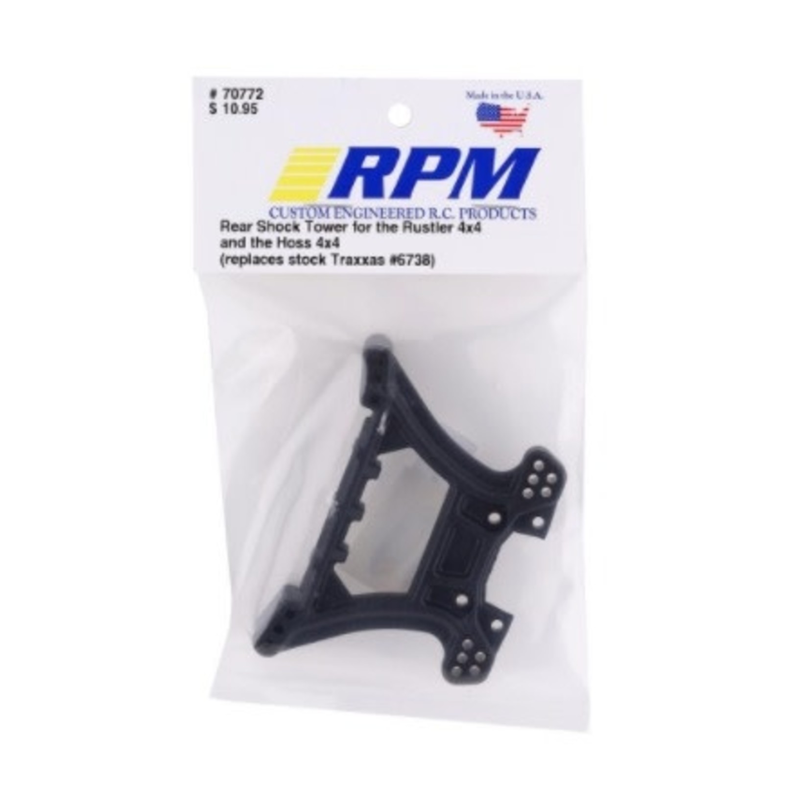 RPM RPM Hoss/Rustler 4X4 Rear Shock Tower #70772