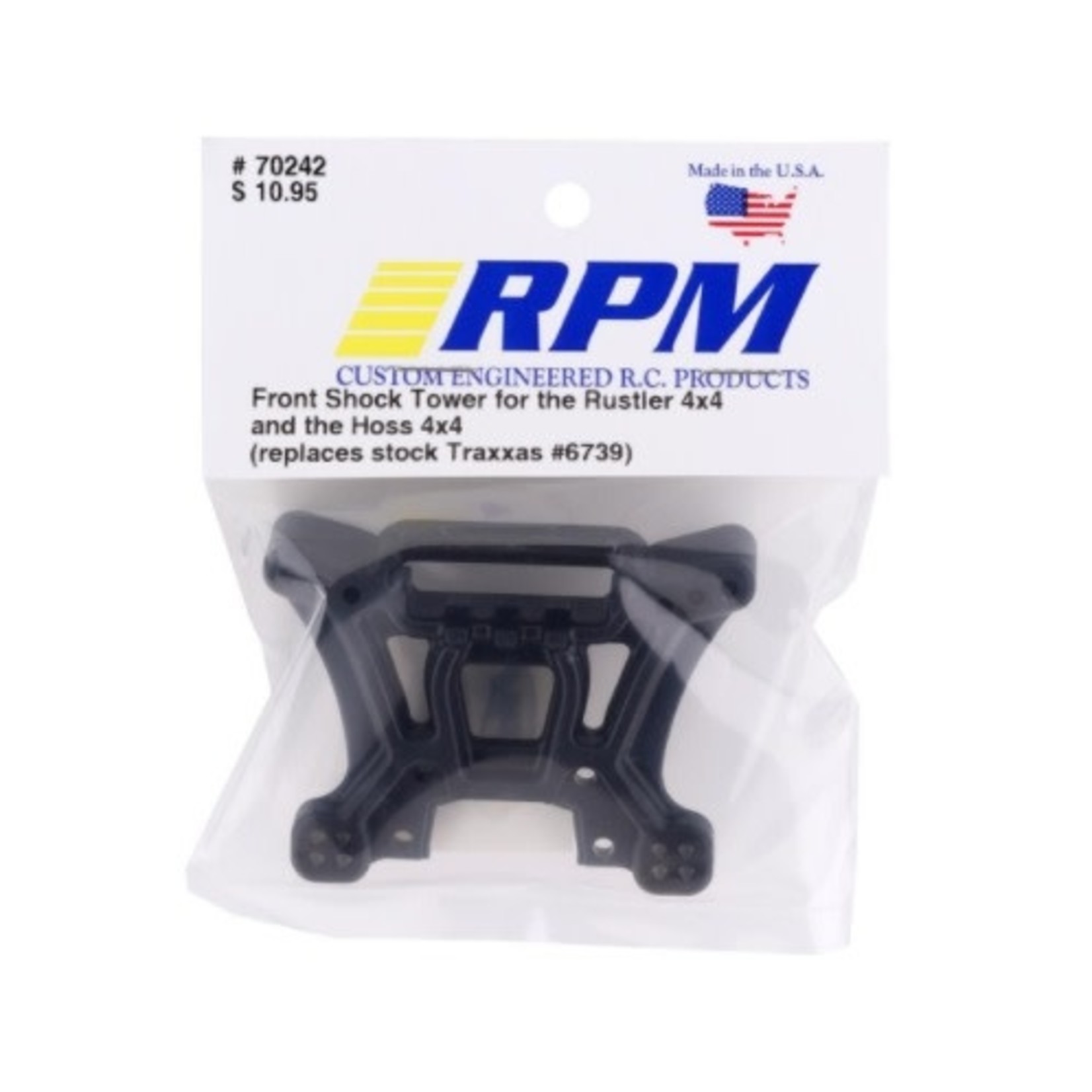 RPM Hoss/Rustler 4X4 Front Shock Tower 70242 Hobby Time RC