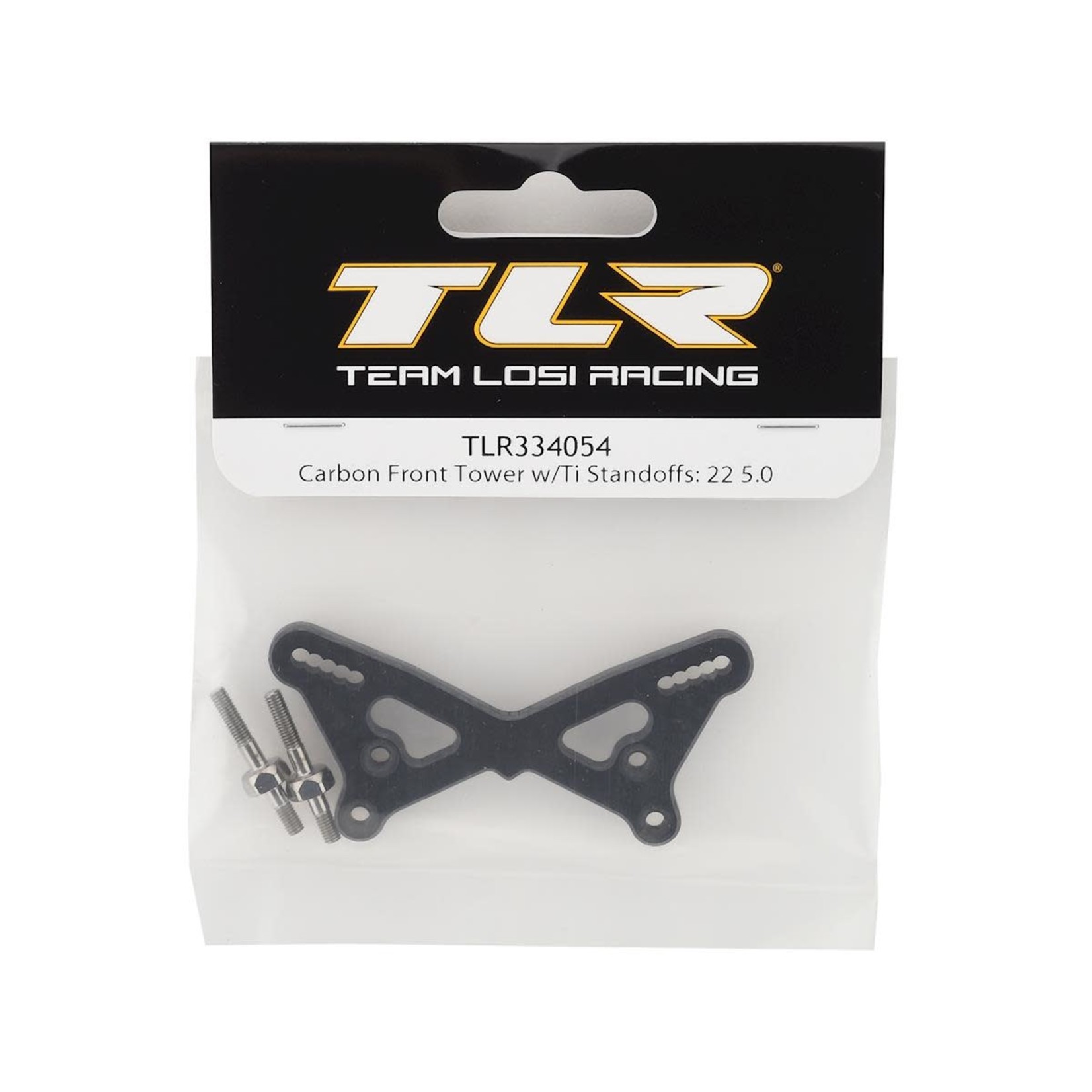 TLR Team Losi Racing 22 5.0 Carbon Fiber Front Tower w/Titanium Standoffs #TLR334054