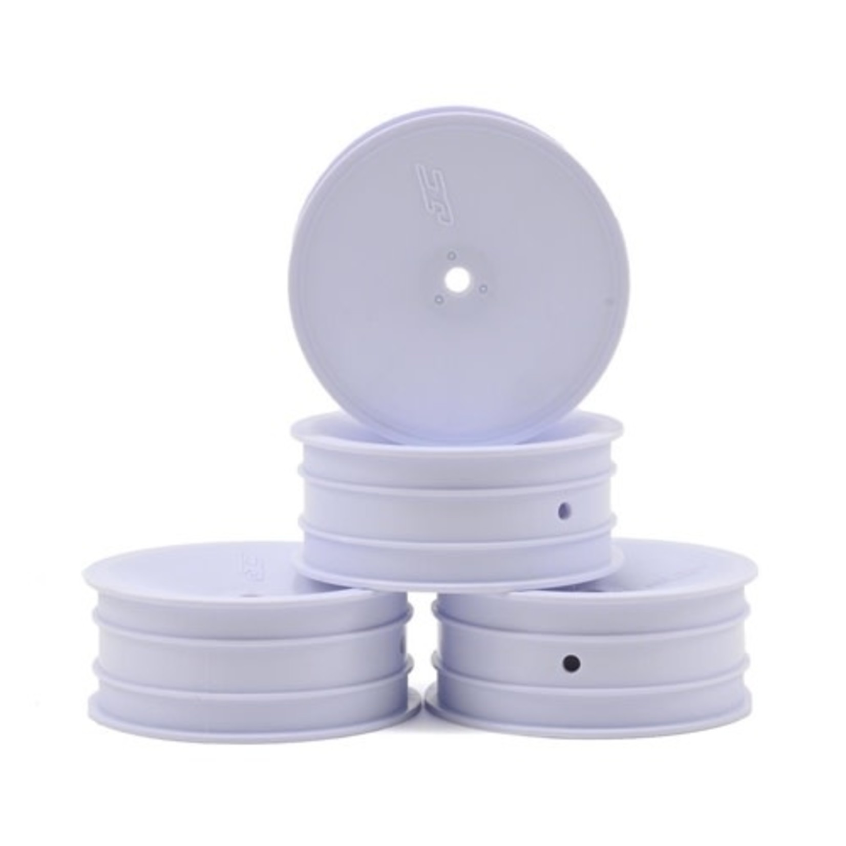 JConcepts #3347W JConcepts 12mm Hex Mono 2.2" Front Wheels (4) (B6/B5/RB6) (White)