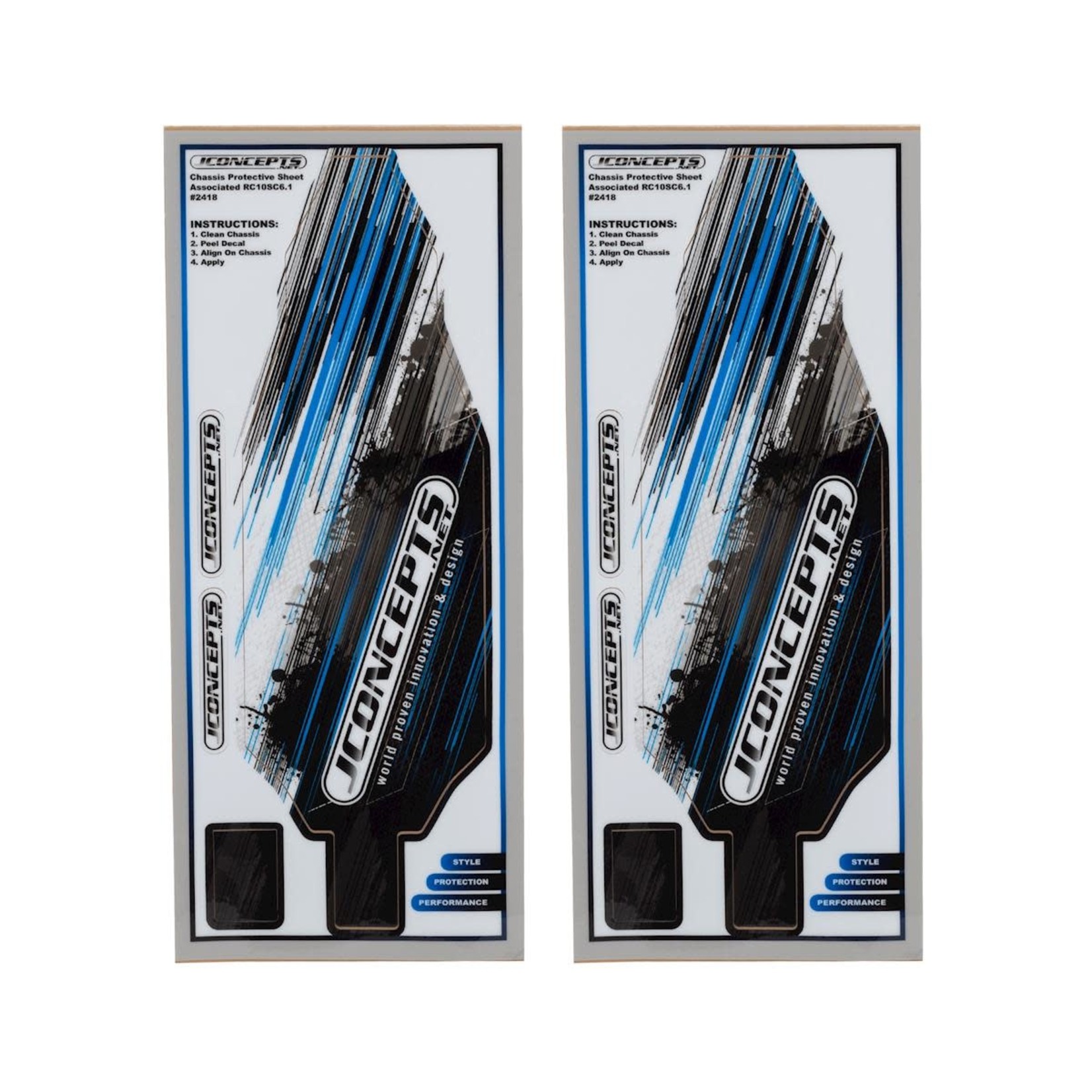 JConcepts #2418 JConcepts Team Associated SC6.1 Precut Chassis Protector