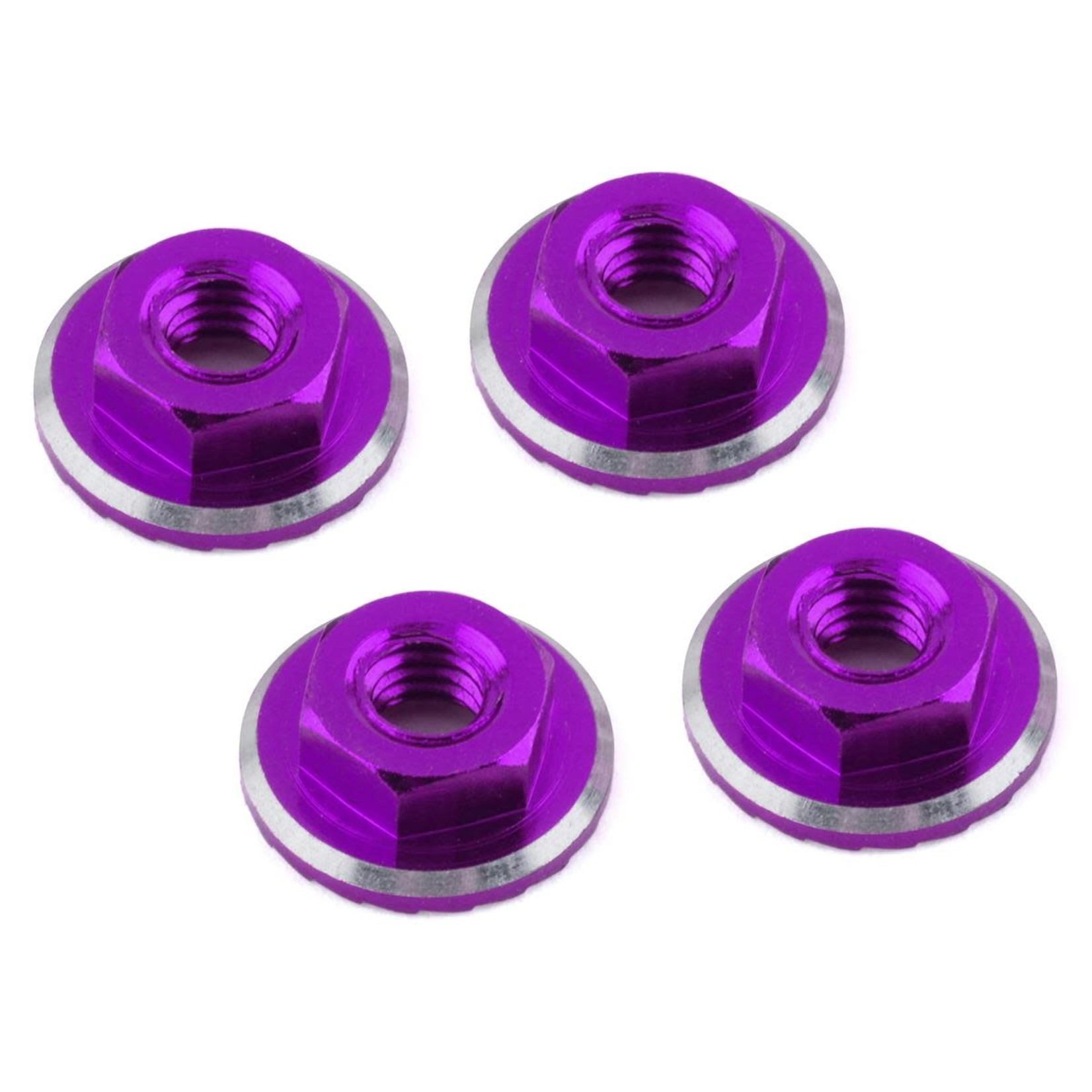 1UP Racing 1UP Racing Lockdown UltraLite 4mm Serrated Wheel Nuts (Purple) (4) #80521