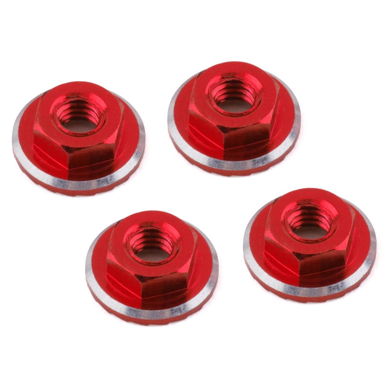 1UP Racing 1UP Racing Lockdown UltraLite 4mm Serrated Wheel Nuts (Red) (4) #80531