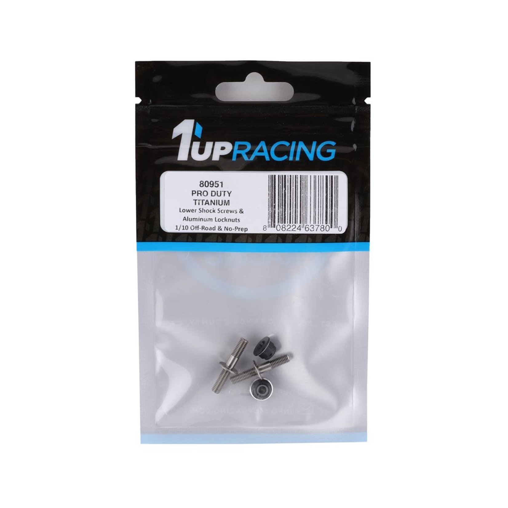 1UP Racing 1UP Racing 1/10 Off Road & Drag Perfect Center Titanium Lower Shock Screws (2) #80951
