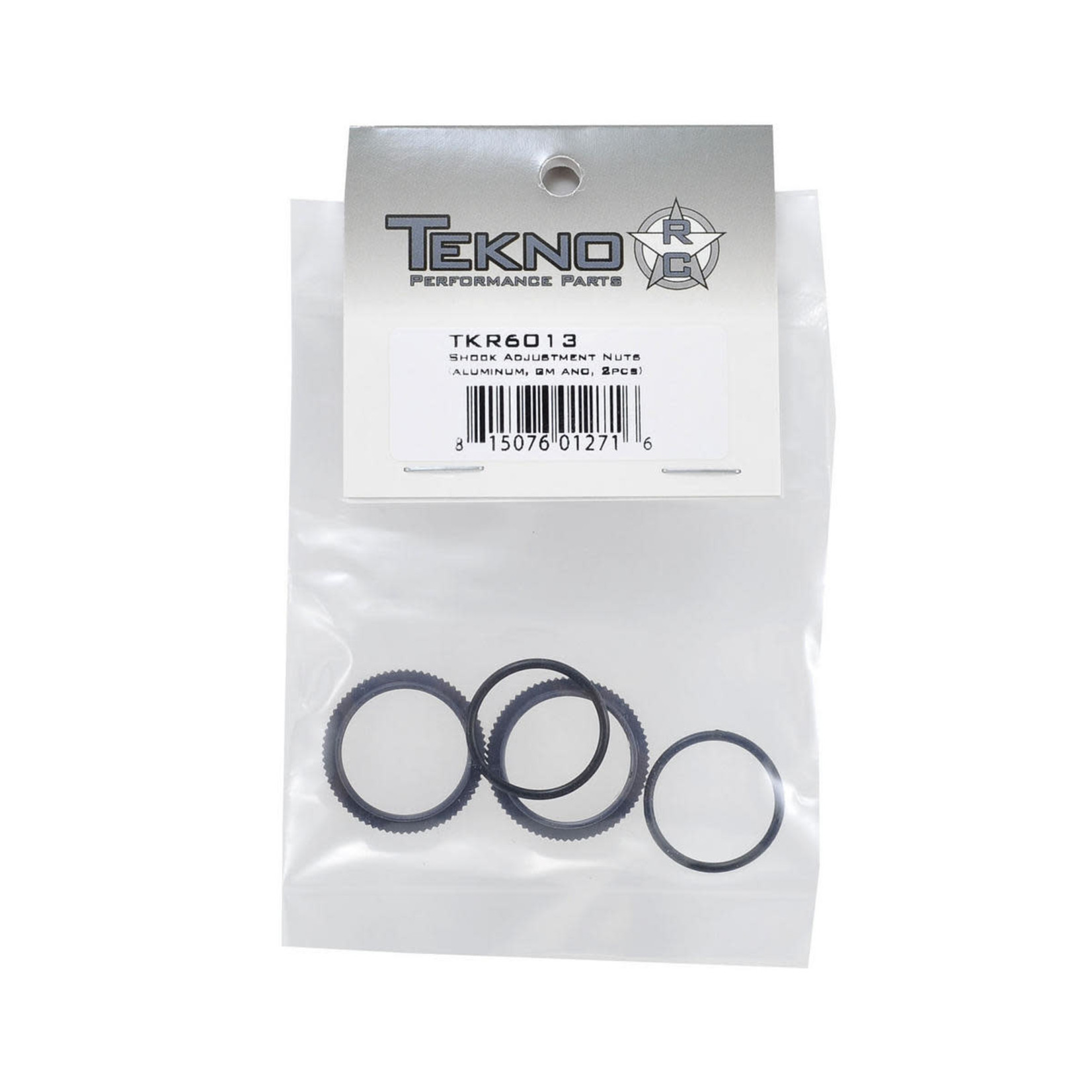 Tekno RC Tekno RC 1/8 Aluminum Shock Adjustment Nut Set (Gun Metal) (2) #TKR6013