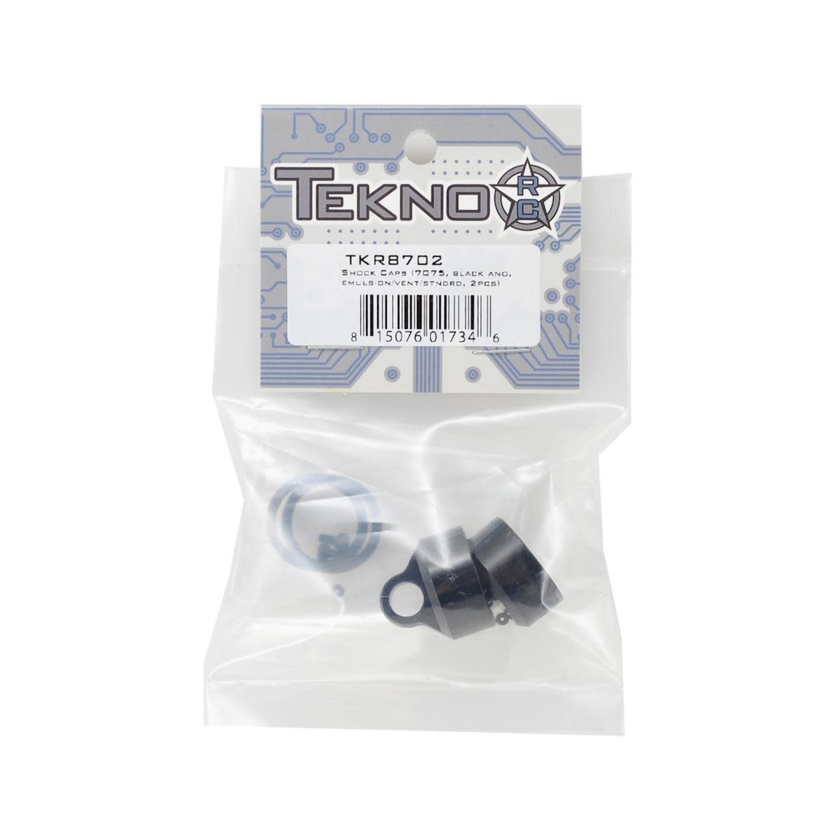 Tekno RC Tekno RC Aluminum Shock Caps (2) (Emulsion/Vented/Non-Vented) #TKR8702